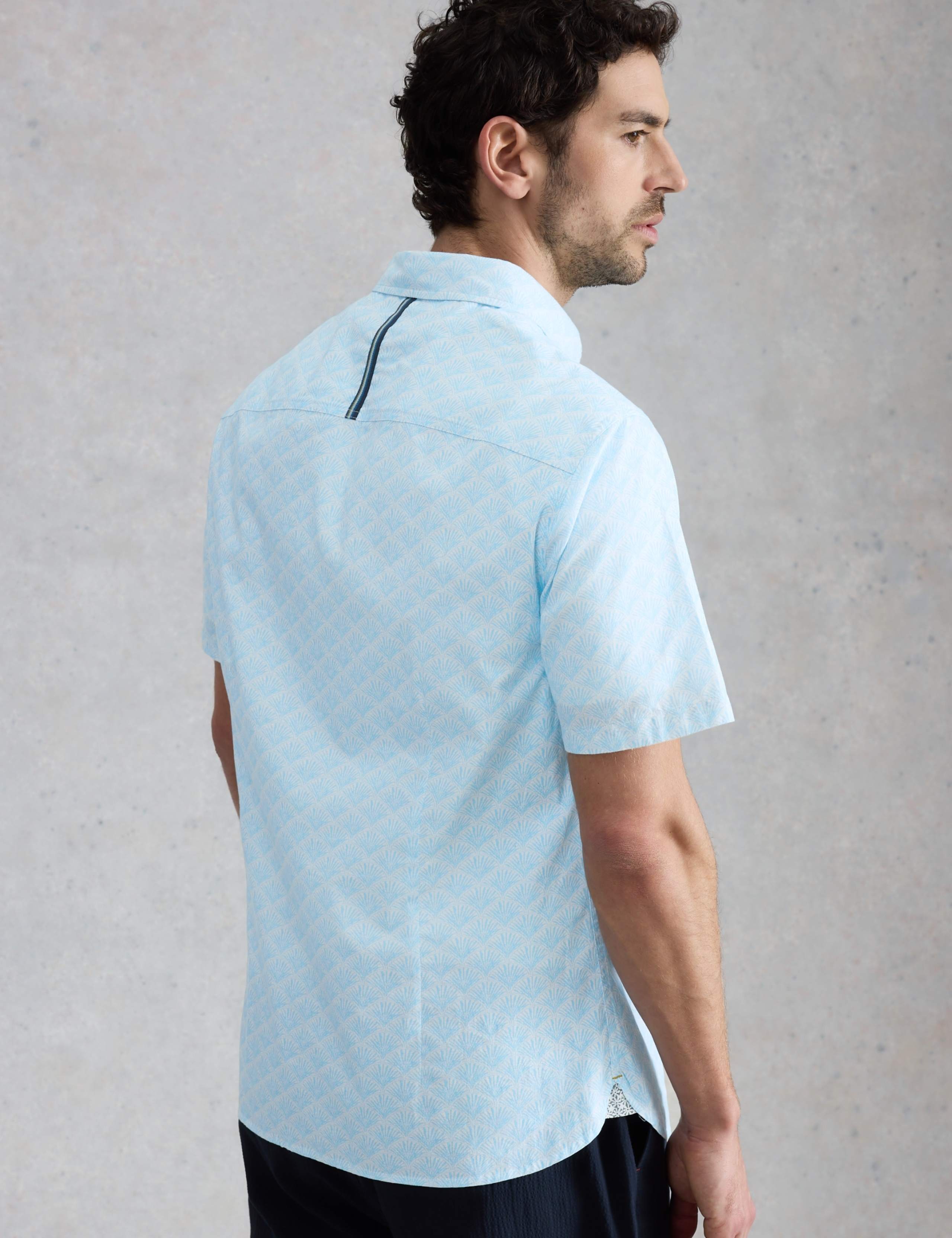 Cotton Rich Printed Short Sleeve Shirt 5 of 6