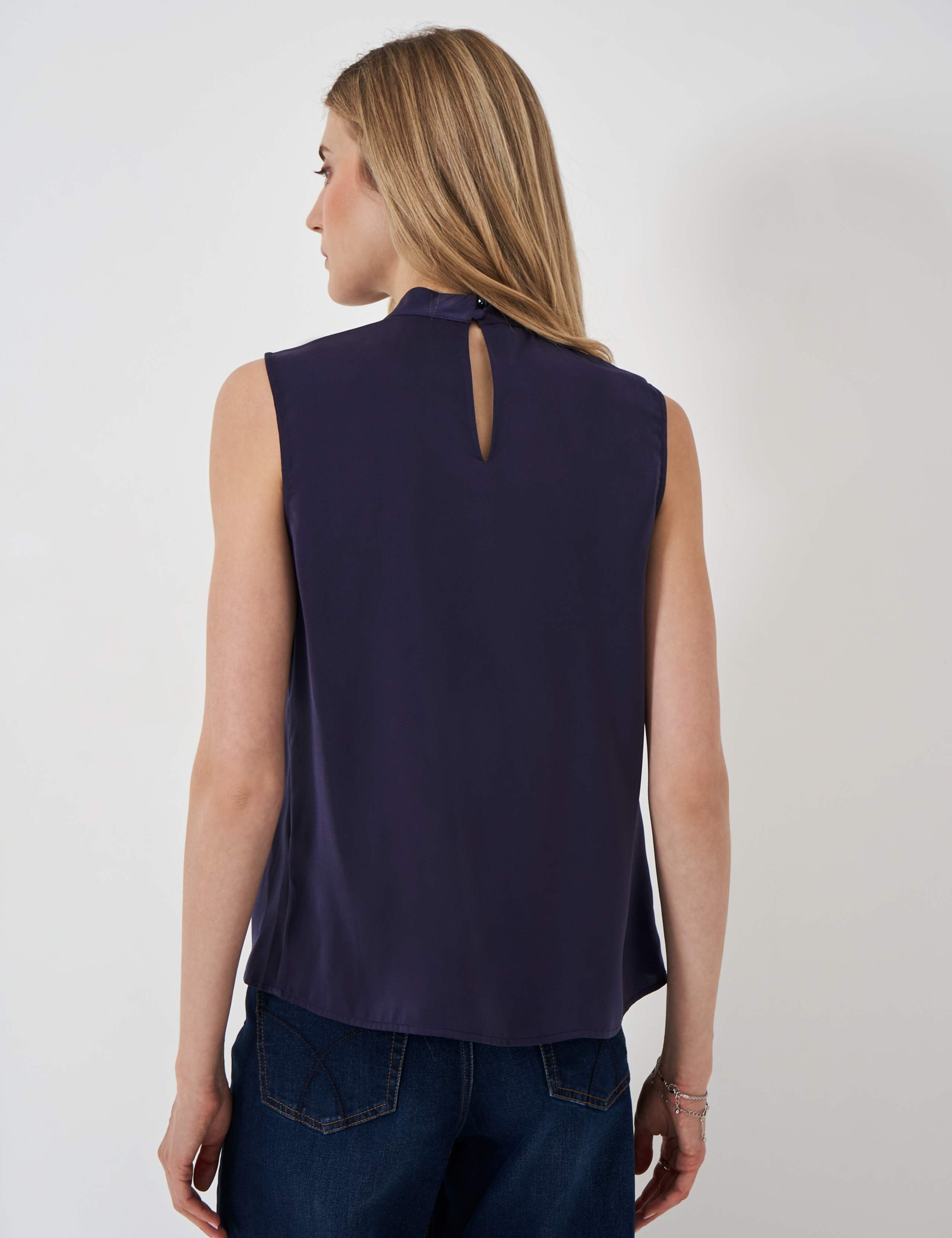 Twist Neck Sleeveless Shell Blouse 3 of 3