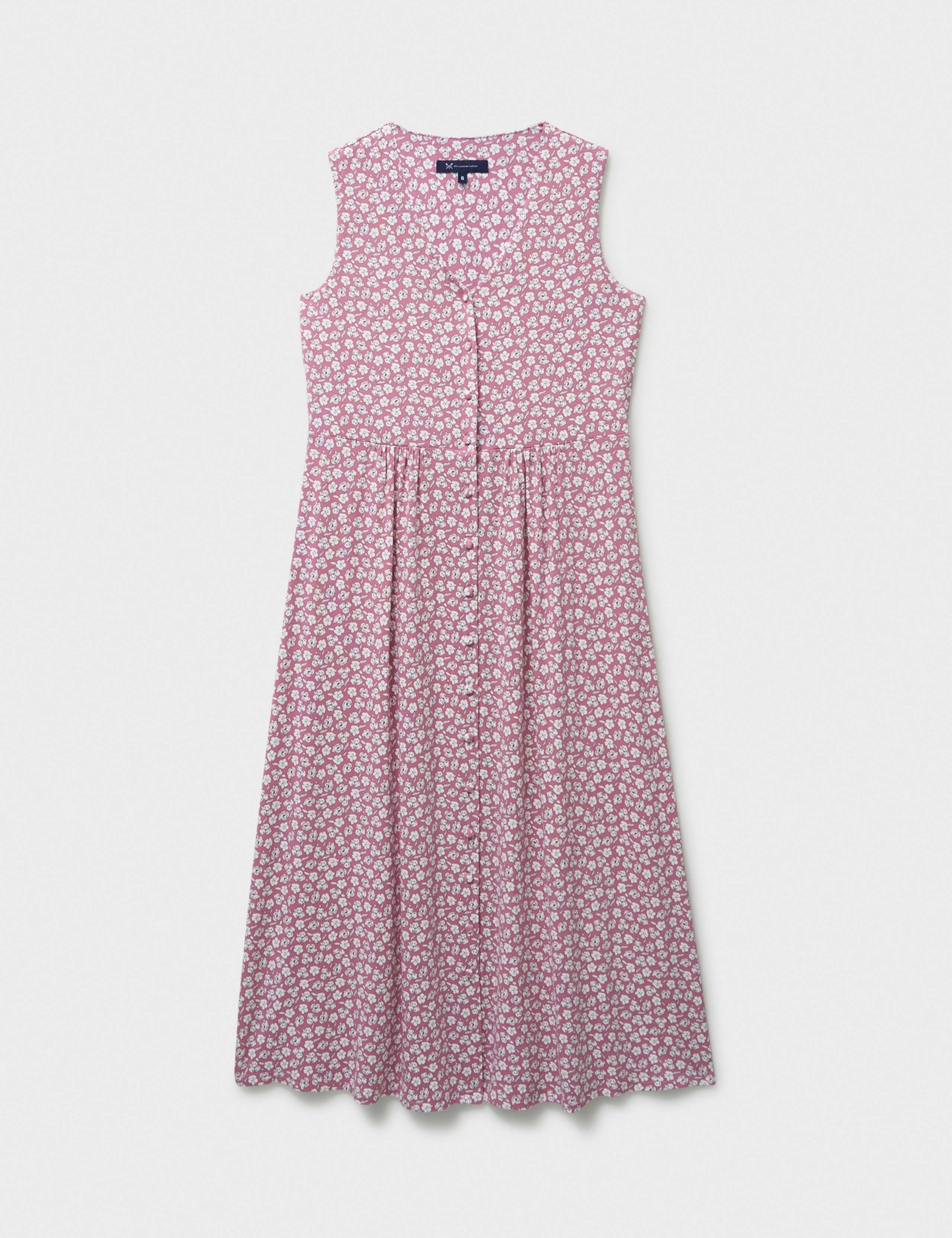 Jersey Floral V-Neck Midi Tea Dress 2 of 5