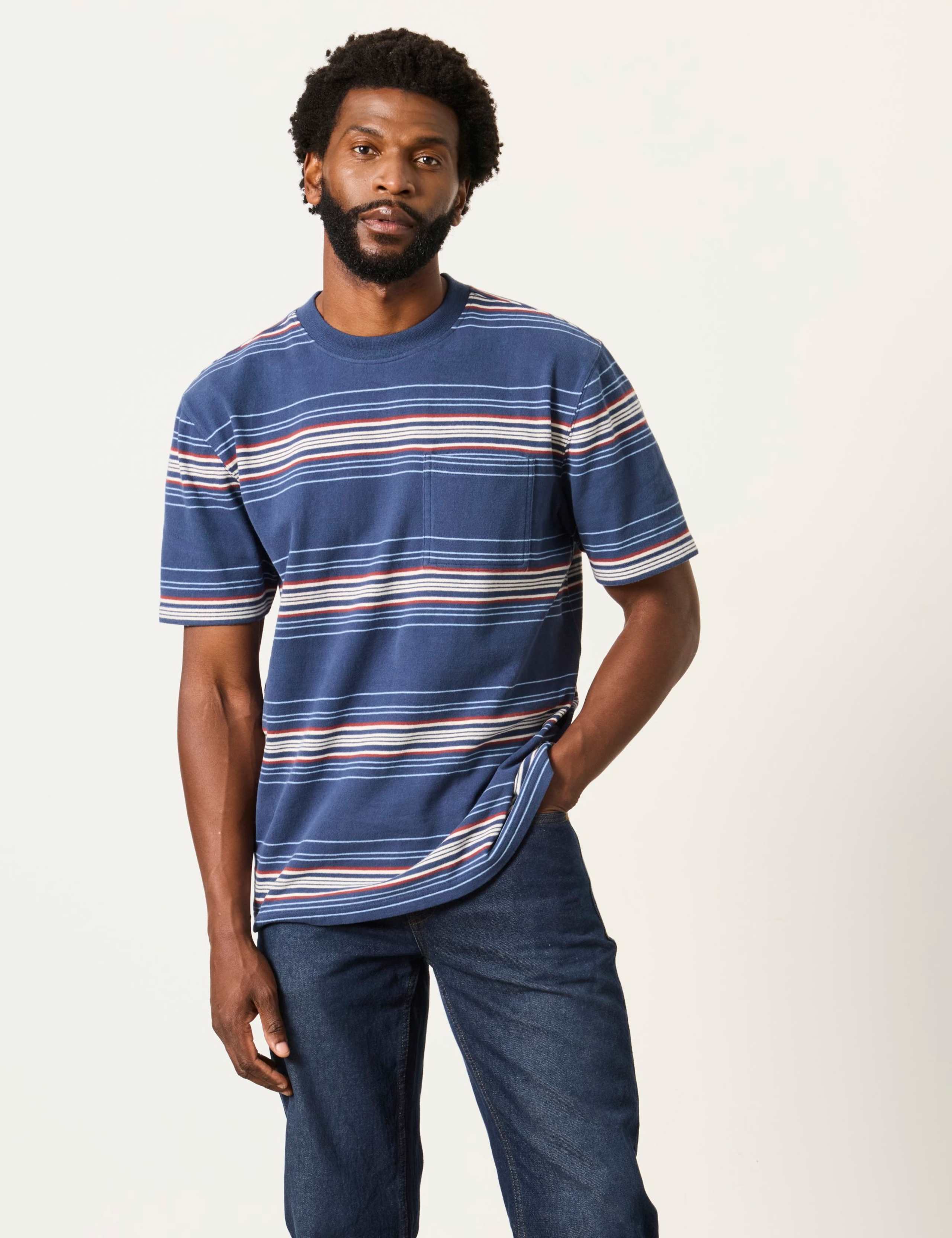 Pure Cotton Striped T-Shirt 1 of 6