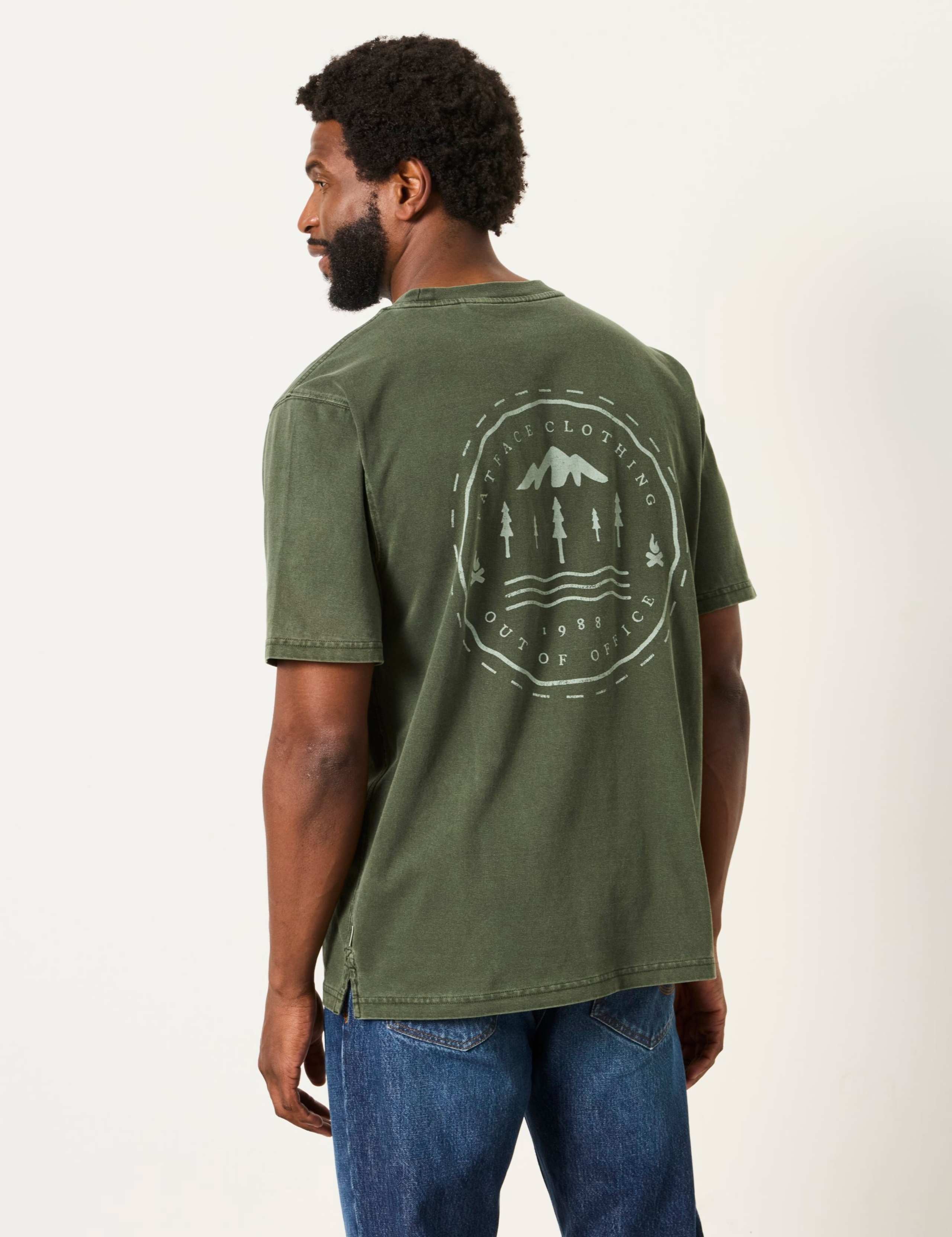 Pure Cotton Mountain Graphic T-Shirt 4 of 5