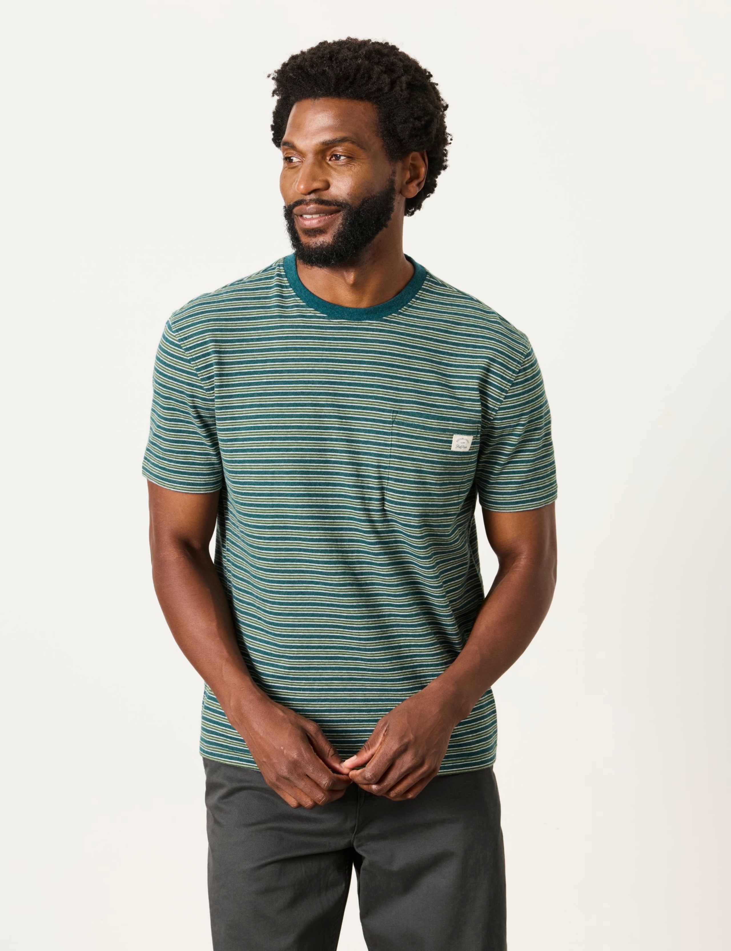 Pure Cotton Striped T-Shirt 1 of 6