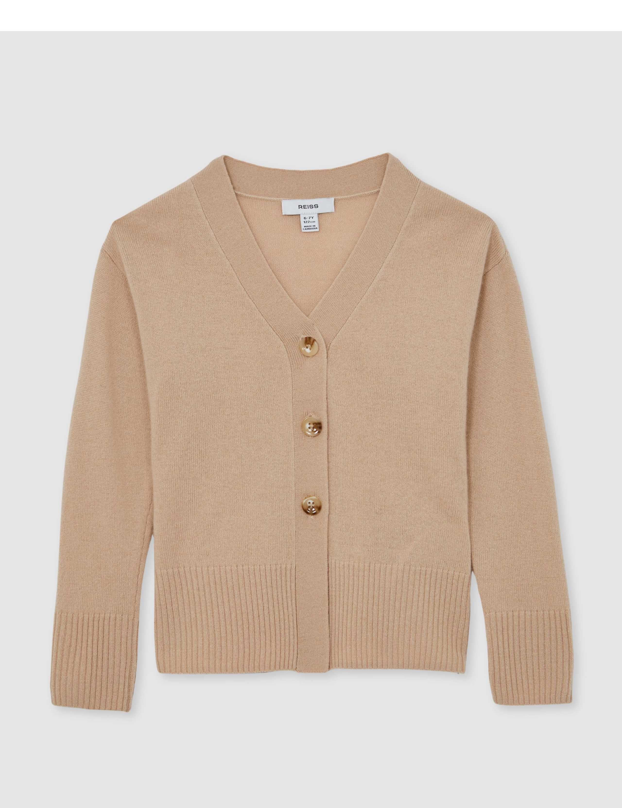 Wool Blend Knitted Cardigan (3-14 Yrs) 2 of 4