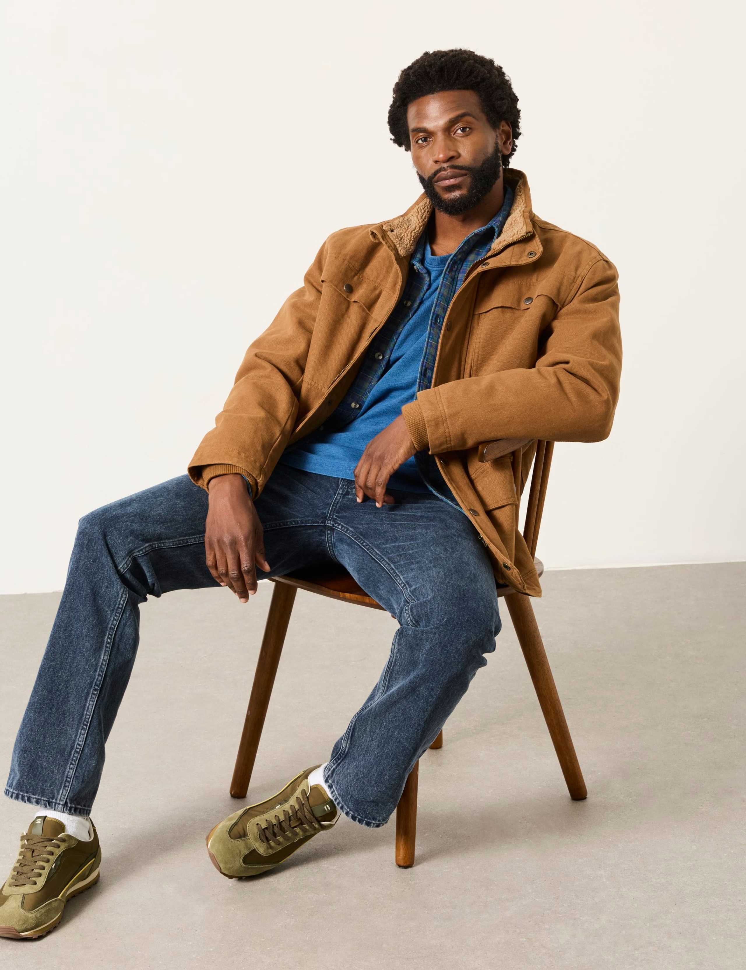 Pure Cotton Borg Lined Utility Jacket 3 of 6