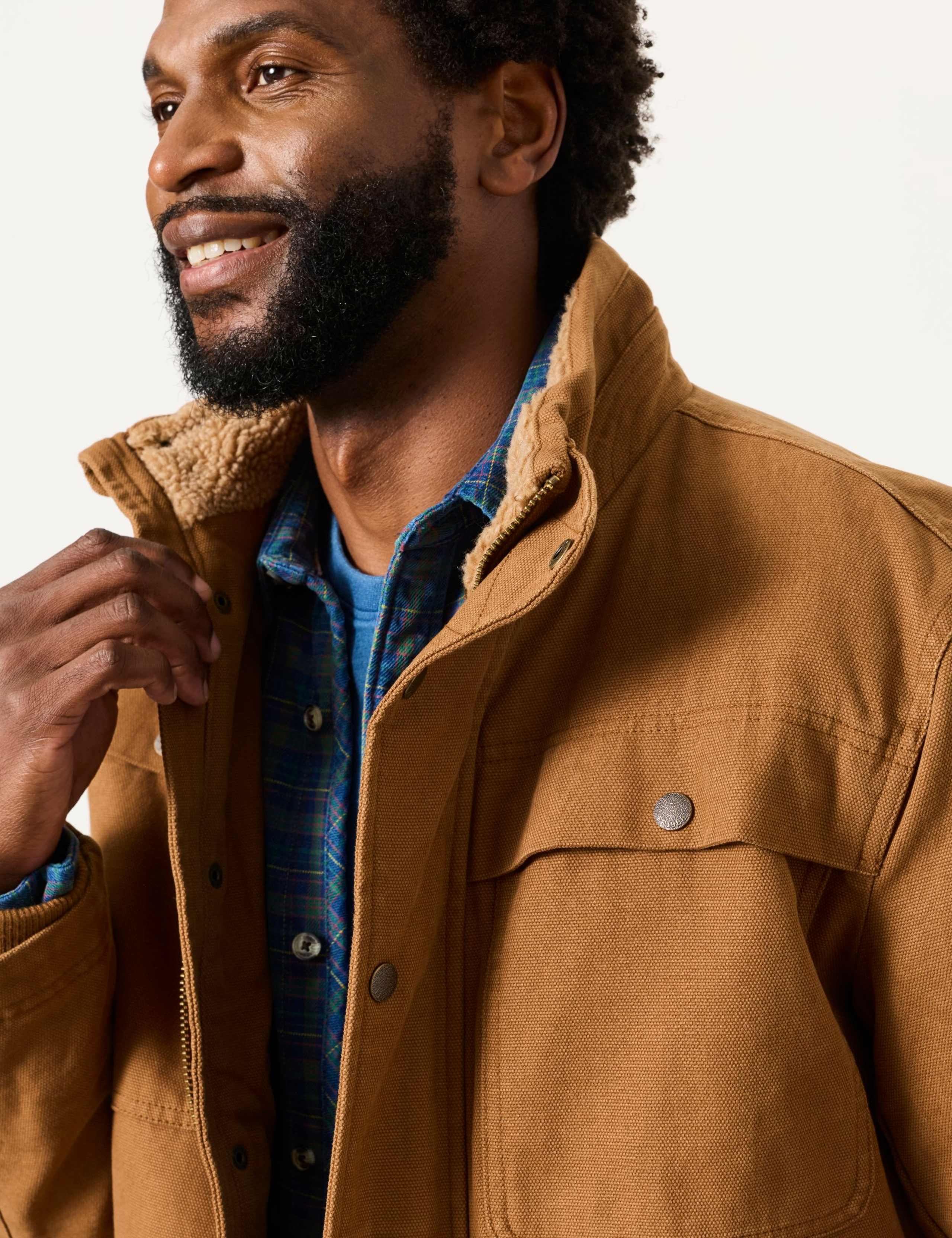 Pure Cotton Borg Lined Utility Jacket 5 of 6