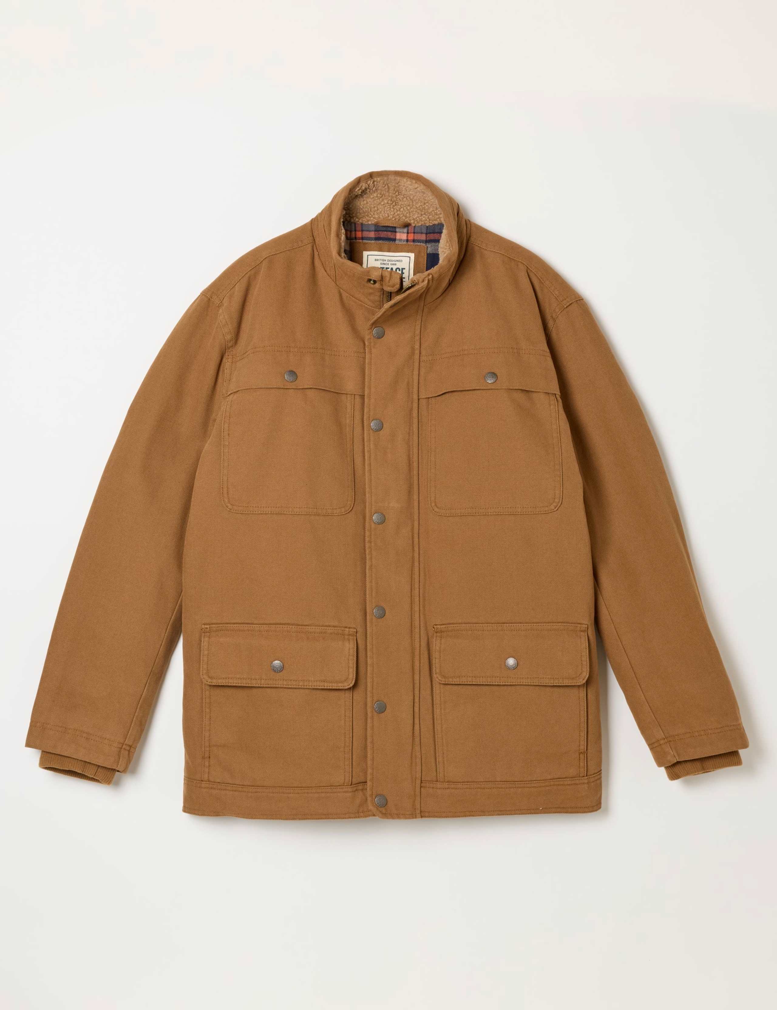 Pure Cotton Borg Lined Utility Jacket 2 of 6