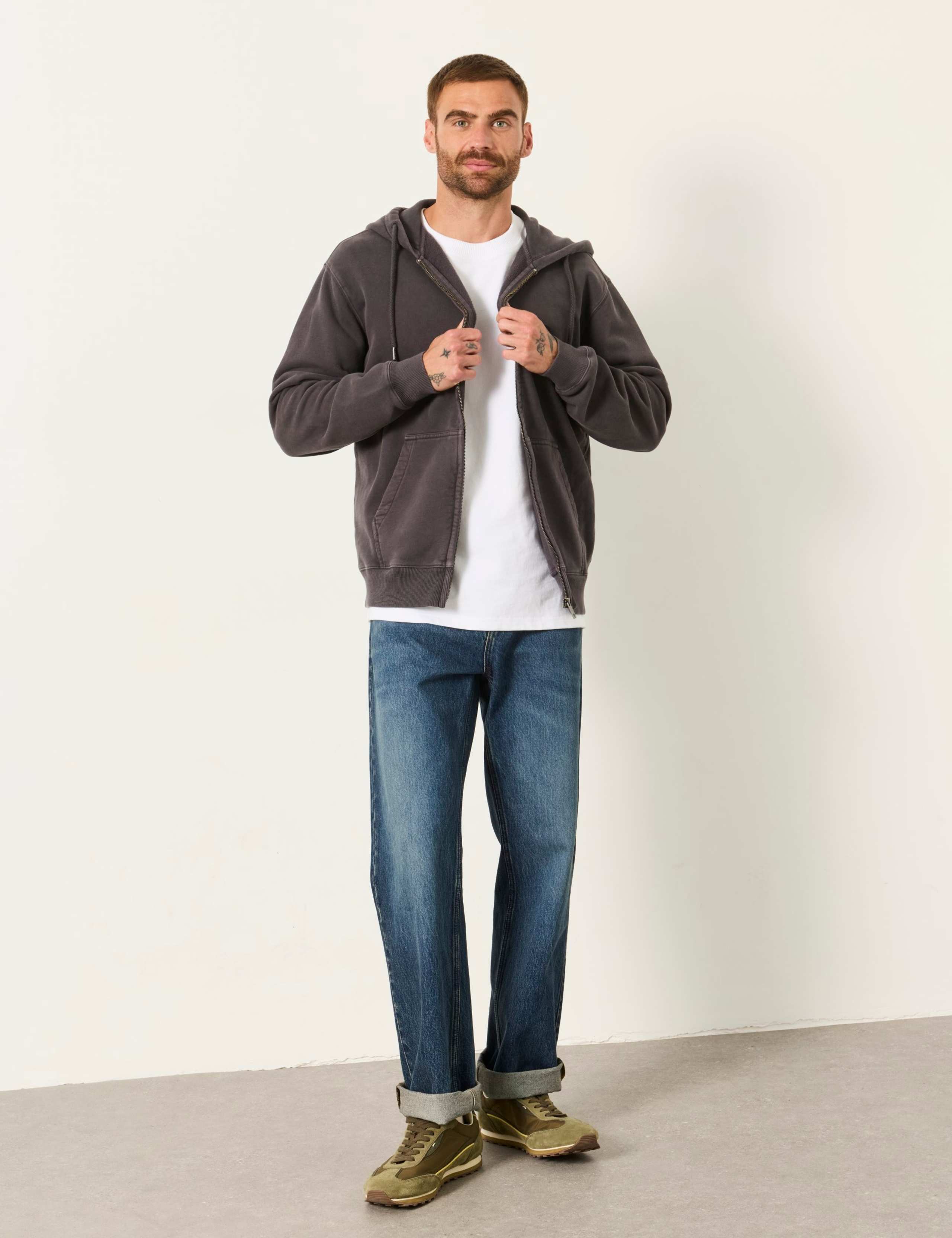 Pure Cotton Zip Up Long Sleeve Hoodie 3 of 6