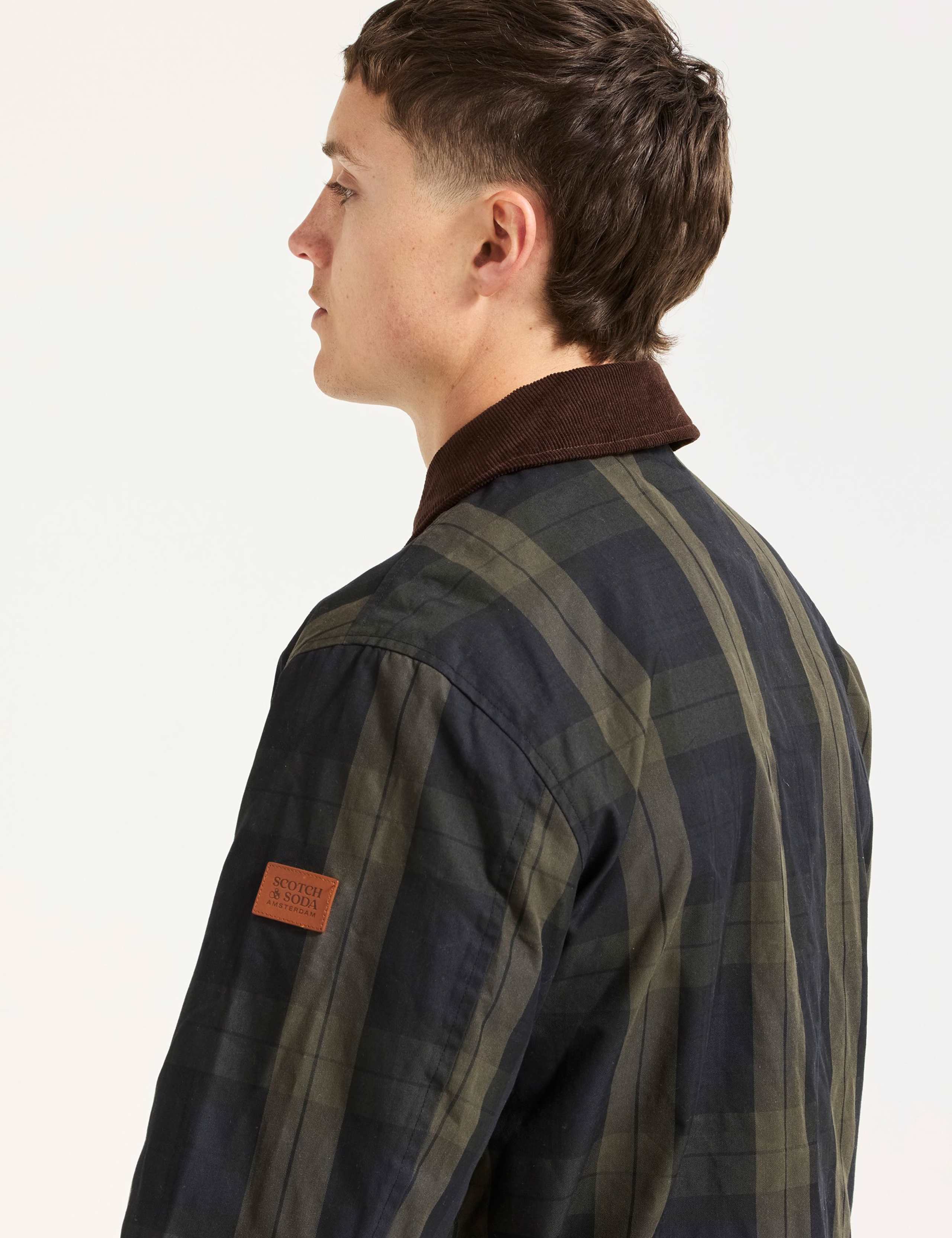 Cotton Rich Checked Wax Utility Jacket 3 of 6