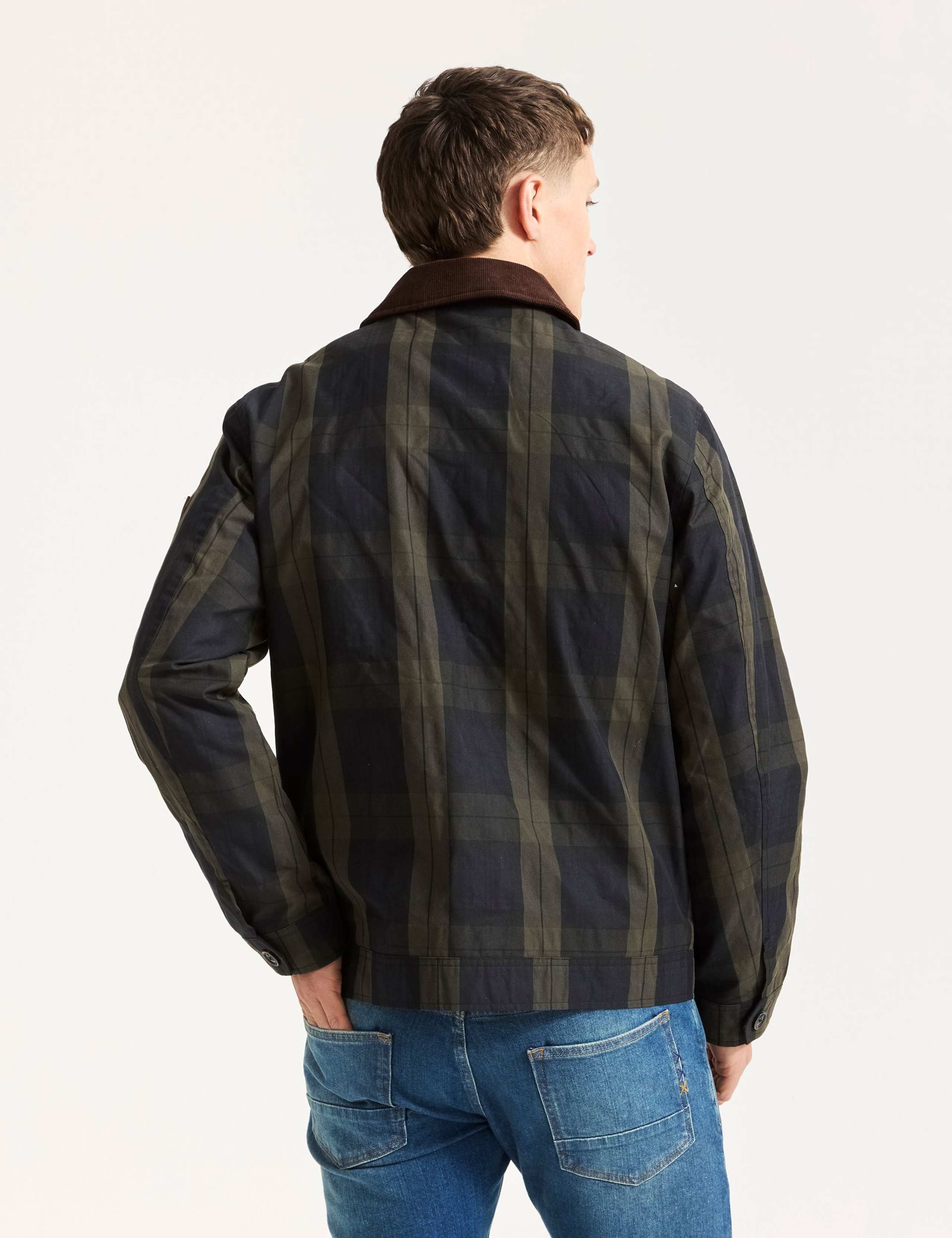 Cotton Rich Checked Wax Utility Jacket 6 of 6