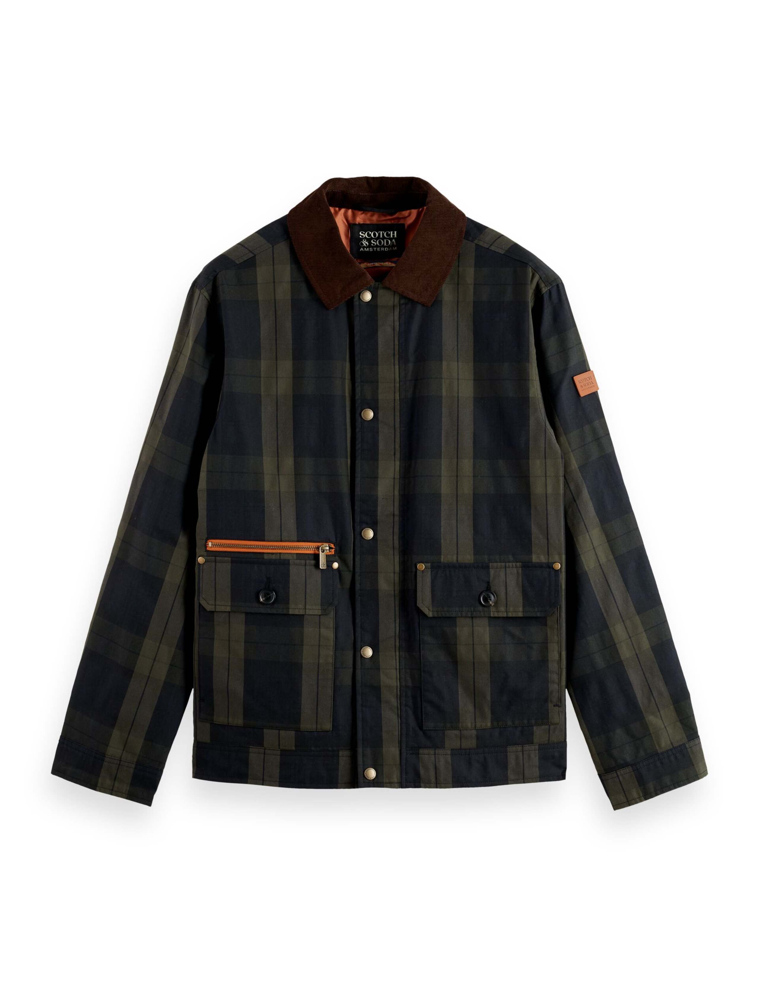Cotton Rich Checked Wax Utility Jacket 2 of 6