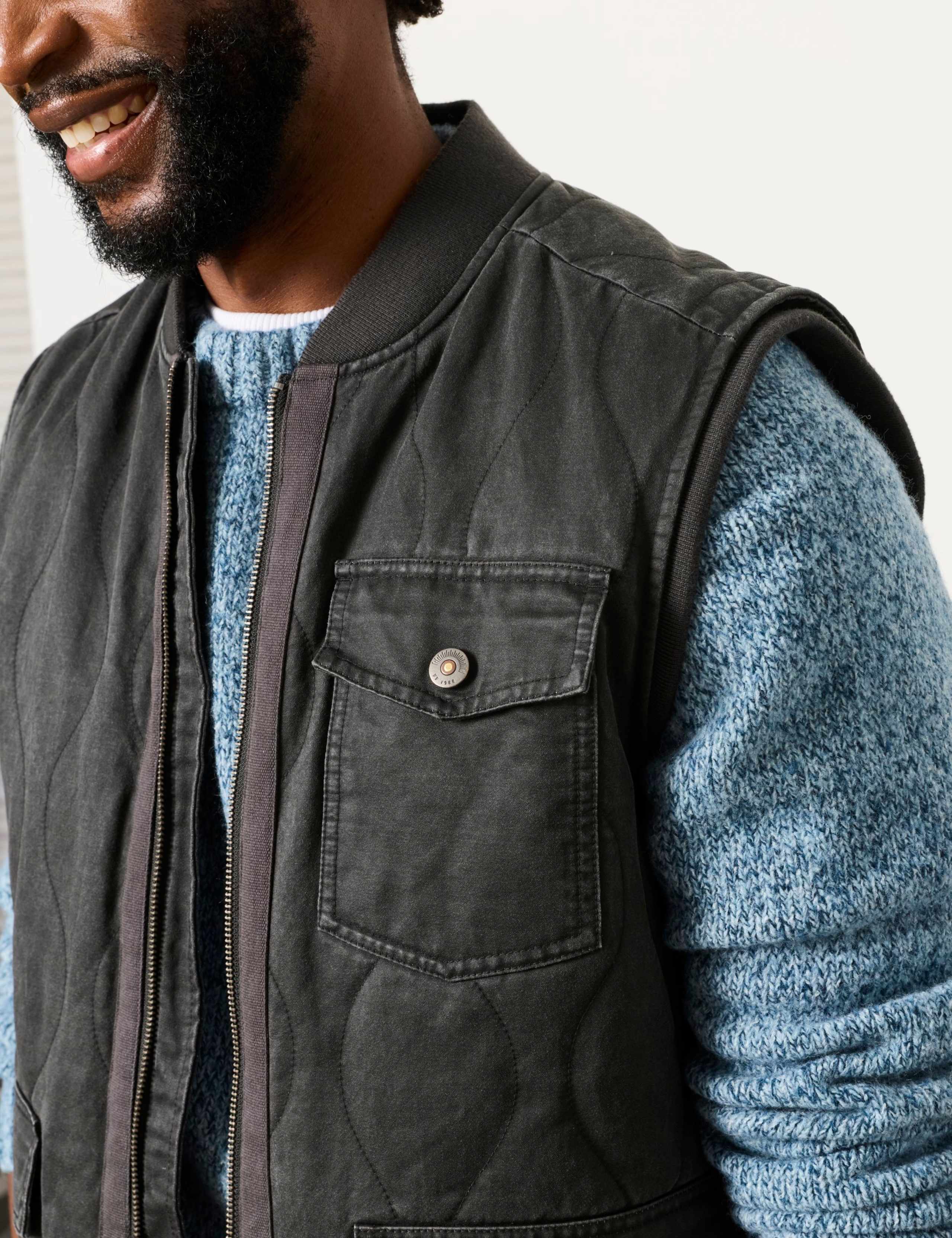 Cotton Rich Quilted Gilet 6 of 6
