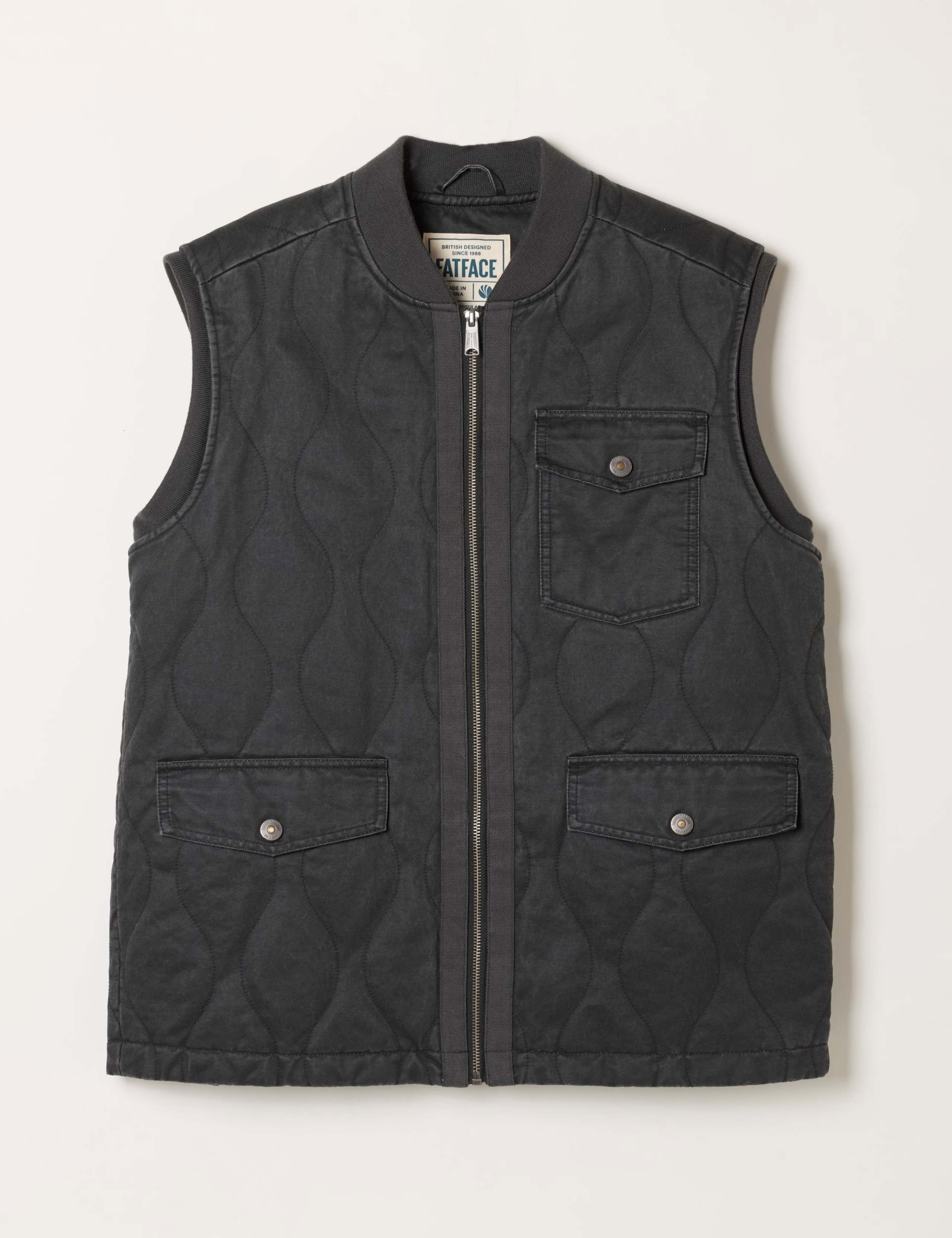 Cotton Rich Quilted Gilet 2 of 6