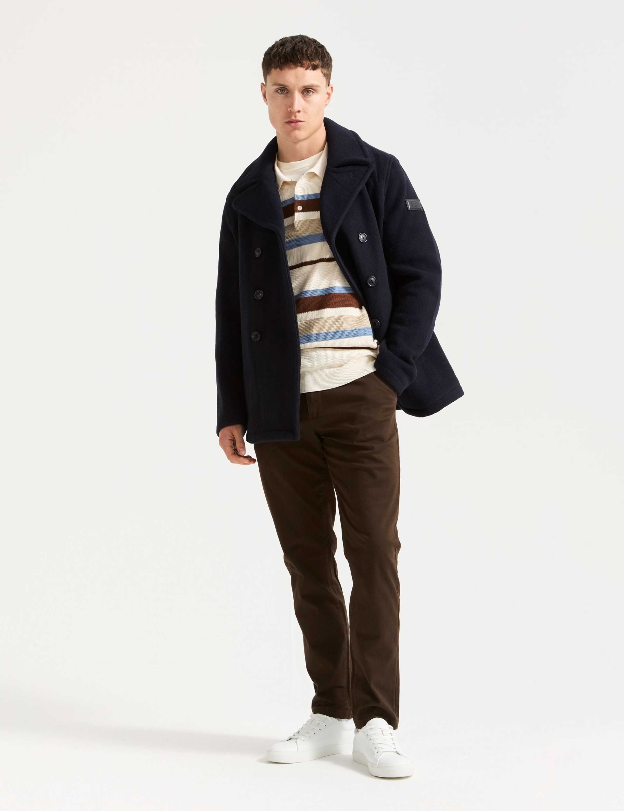Wool Blend Peacoat 1 of 7