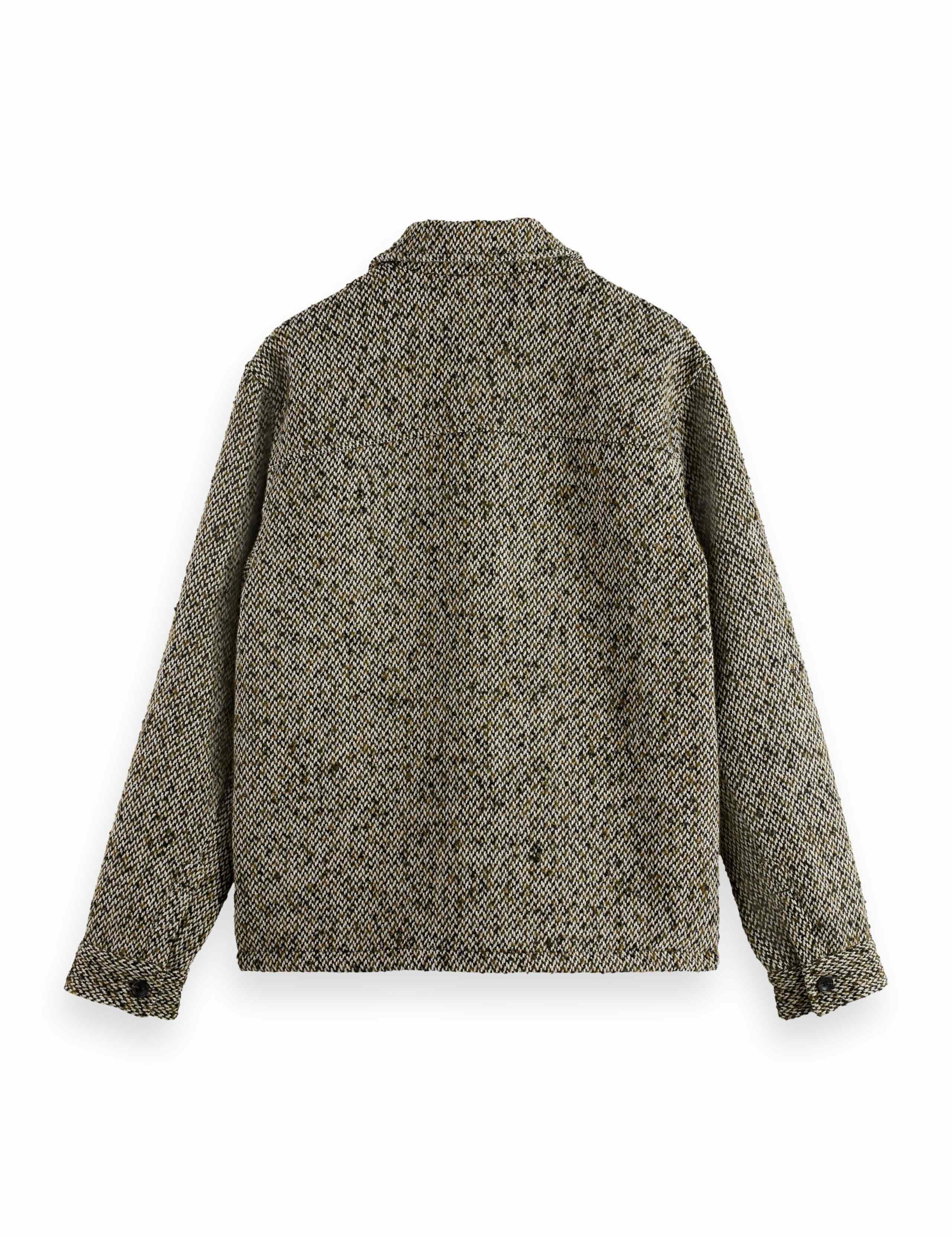 Wool Blend Tweed Harrington Jacket 7 of 8