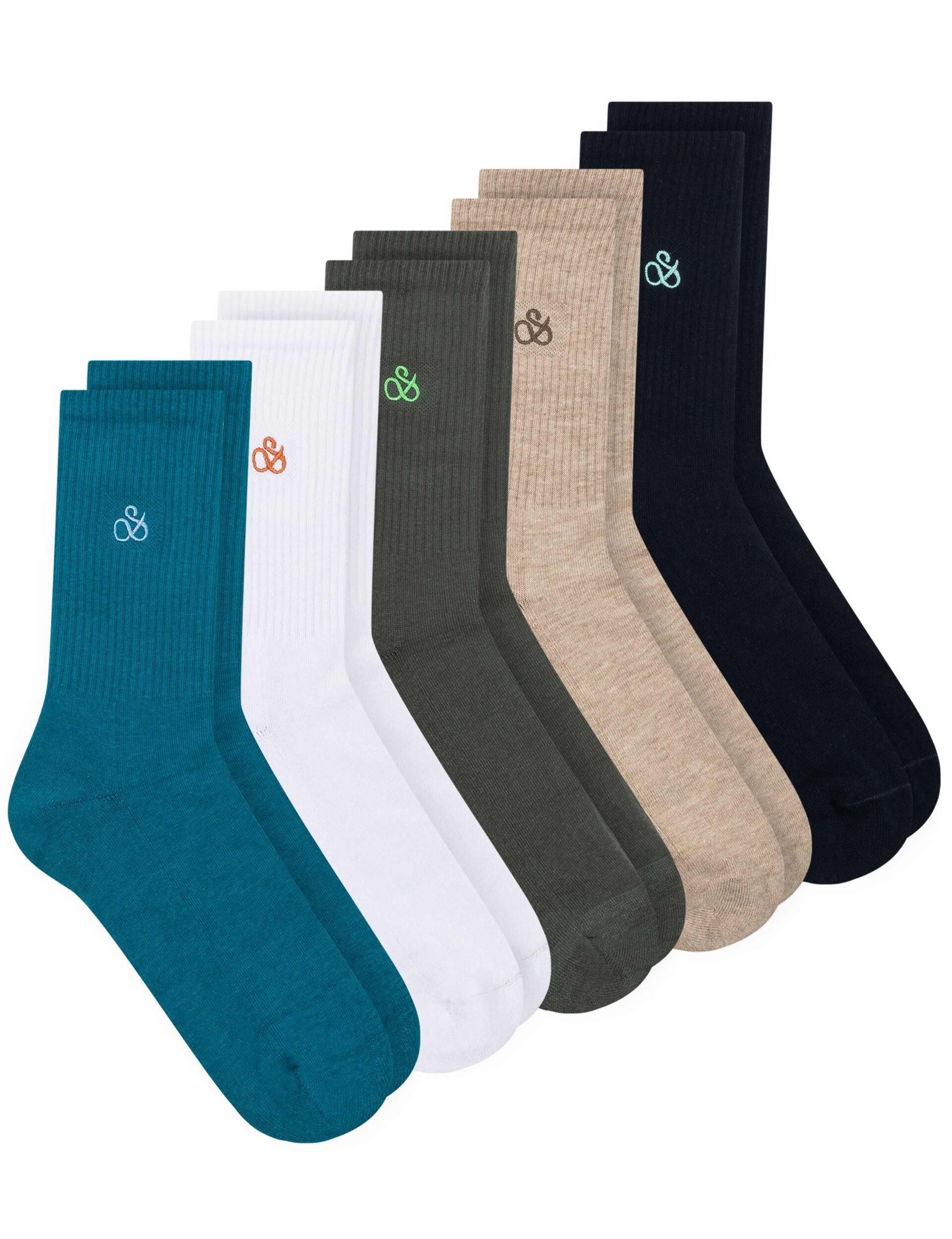 5 Pack Cotton Rich Socks 1 of 3