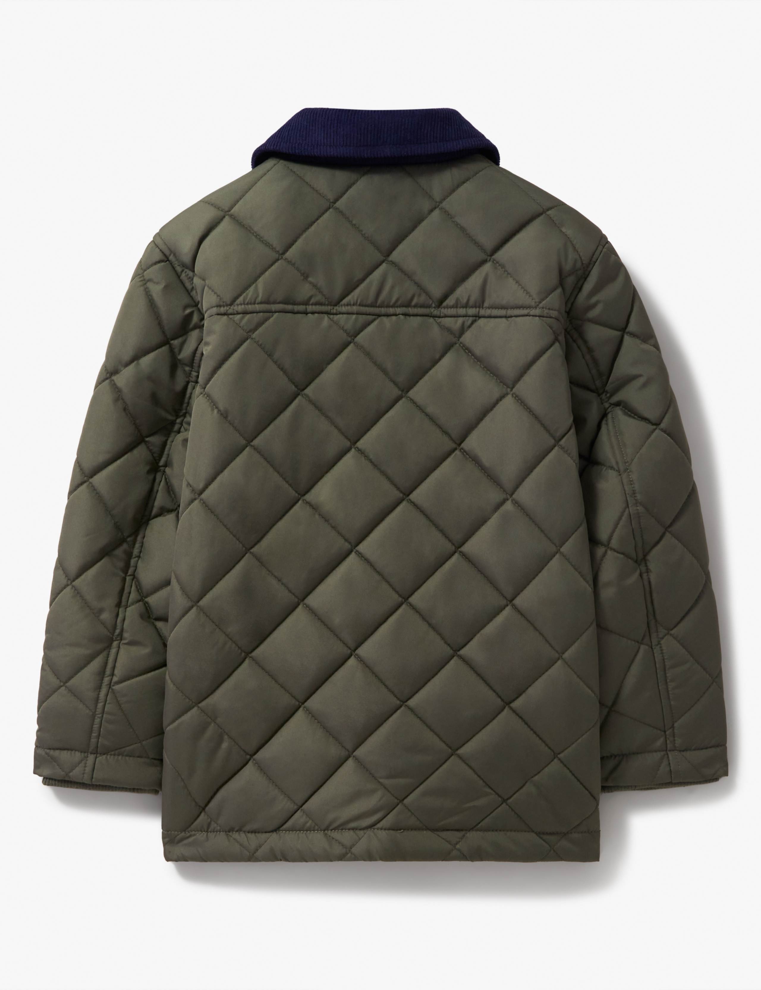 Collar J Crew Green Quilted Jacket Cord Collar Quilted Jacket (3