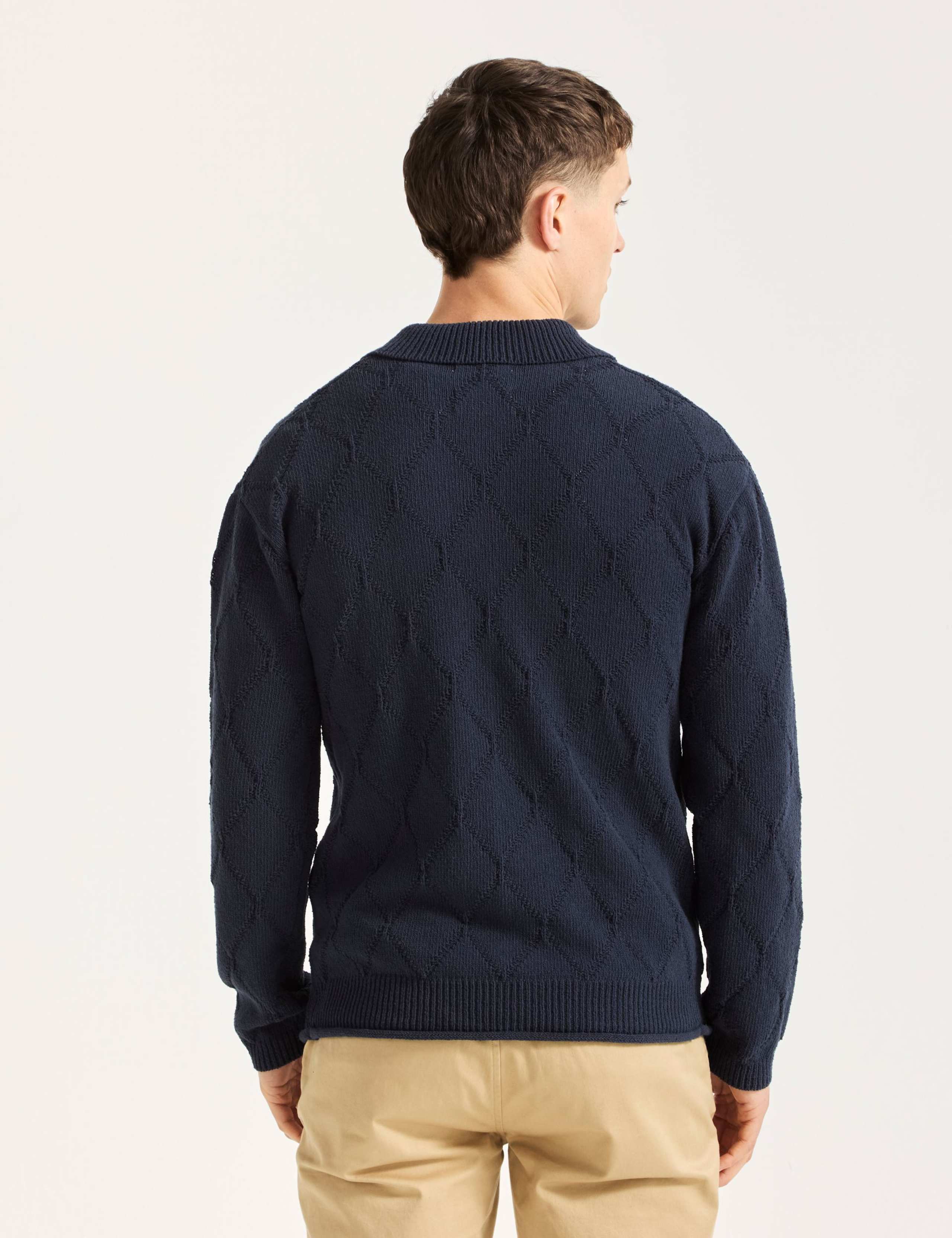 Cotton Rich Collared Neck Cardigan 4 of 6