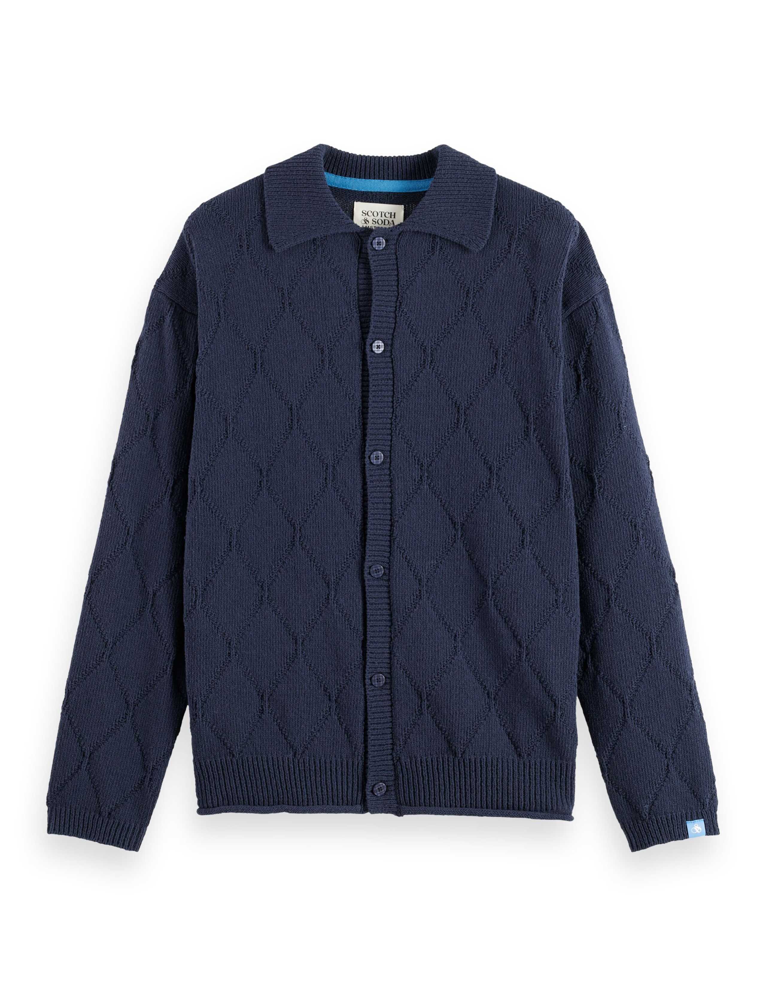 Cotton Rich Collared Neck Cardigan 2 of 6