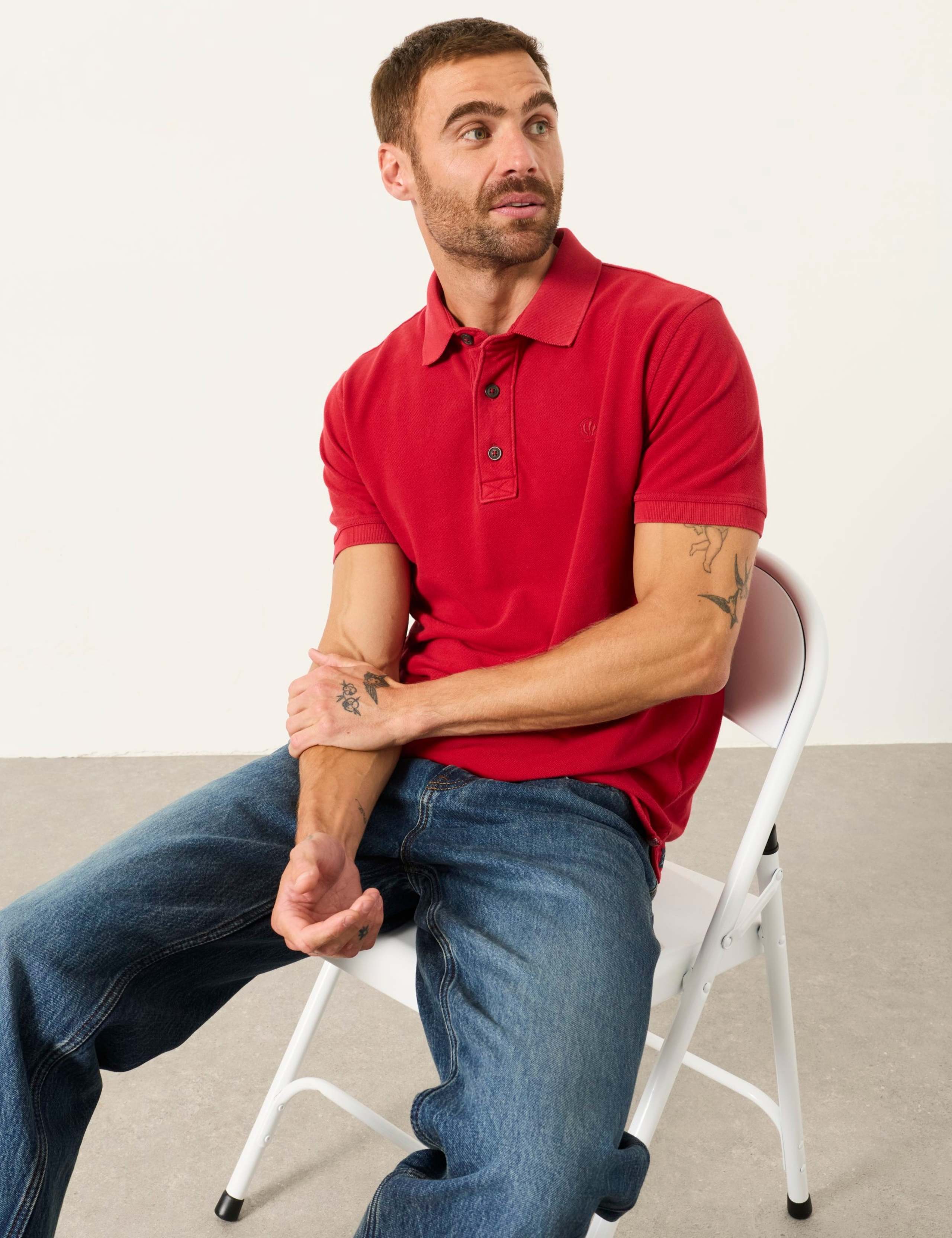 Pure Cotton Pique Polo Shirt 3 of 5