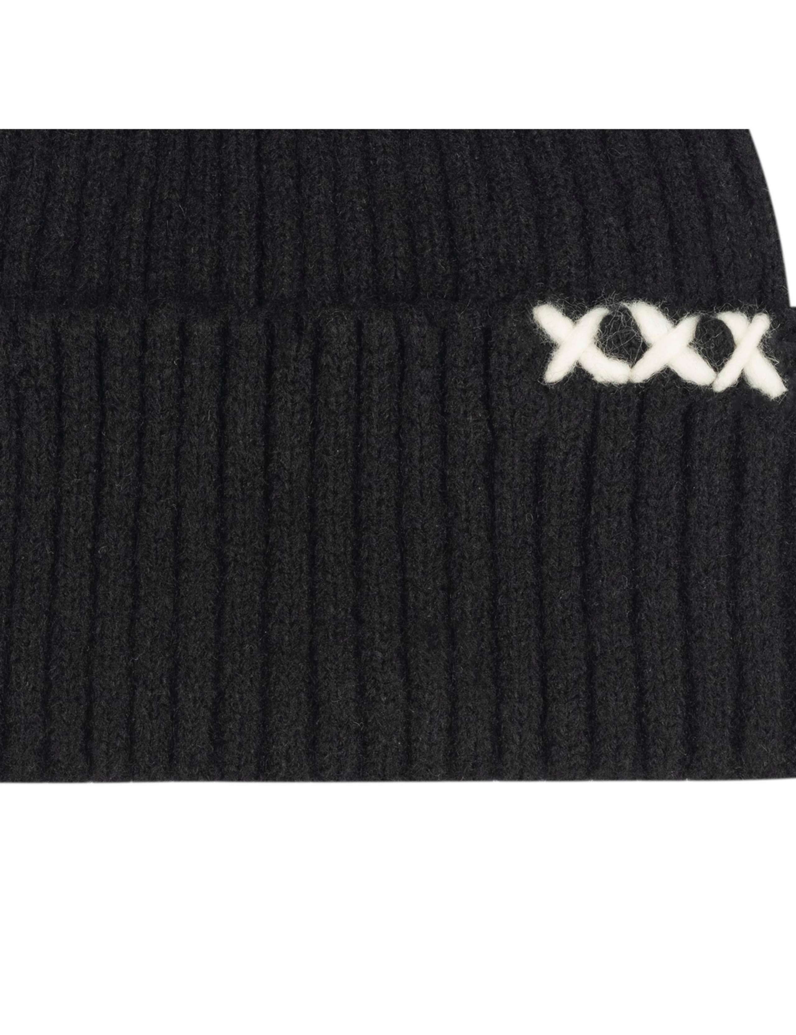 Ribbed Beanie Hat with Merino Wool 2 of 3