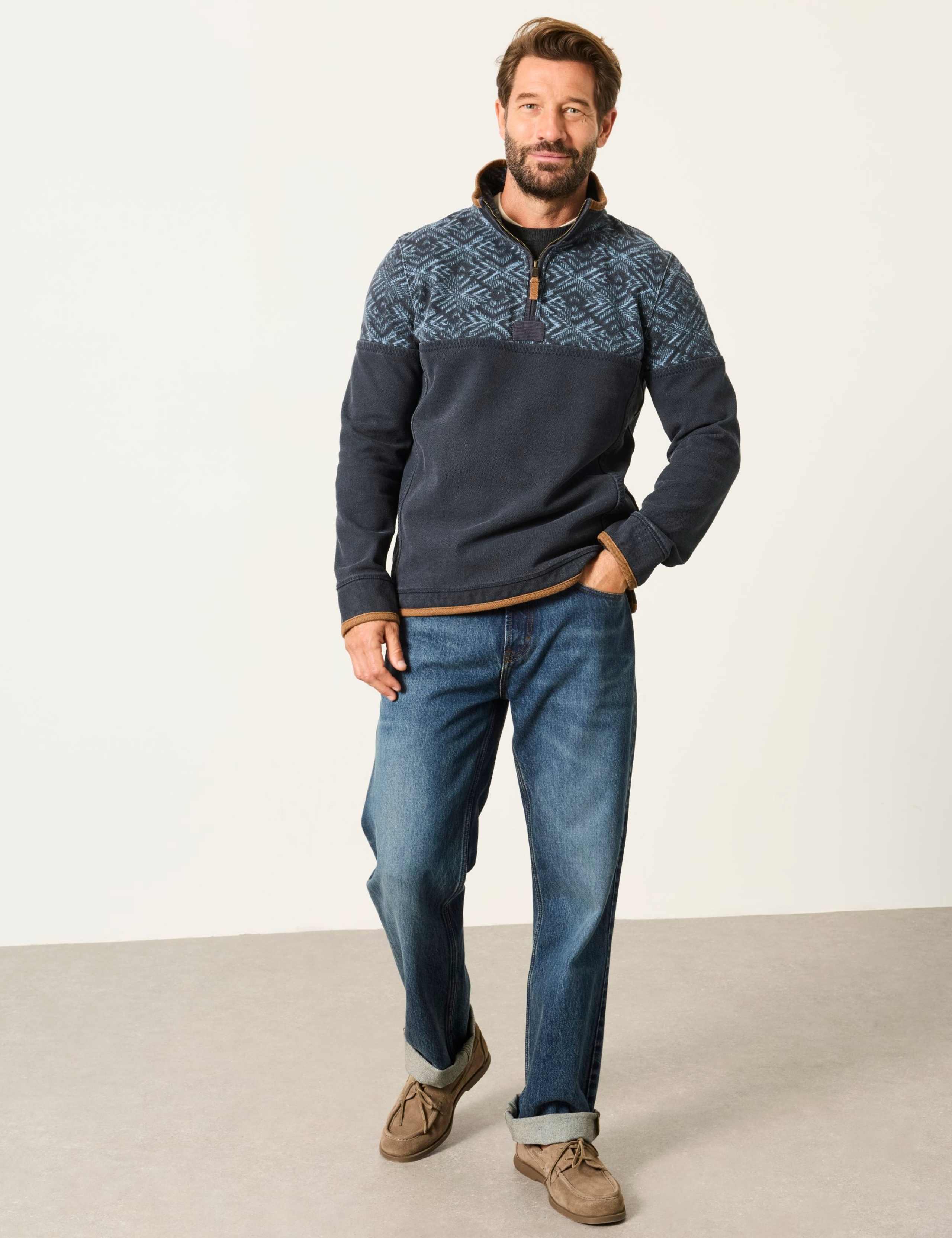 Cotton Rich Half Zip Airlie Sweatshirt 3 of 6