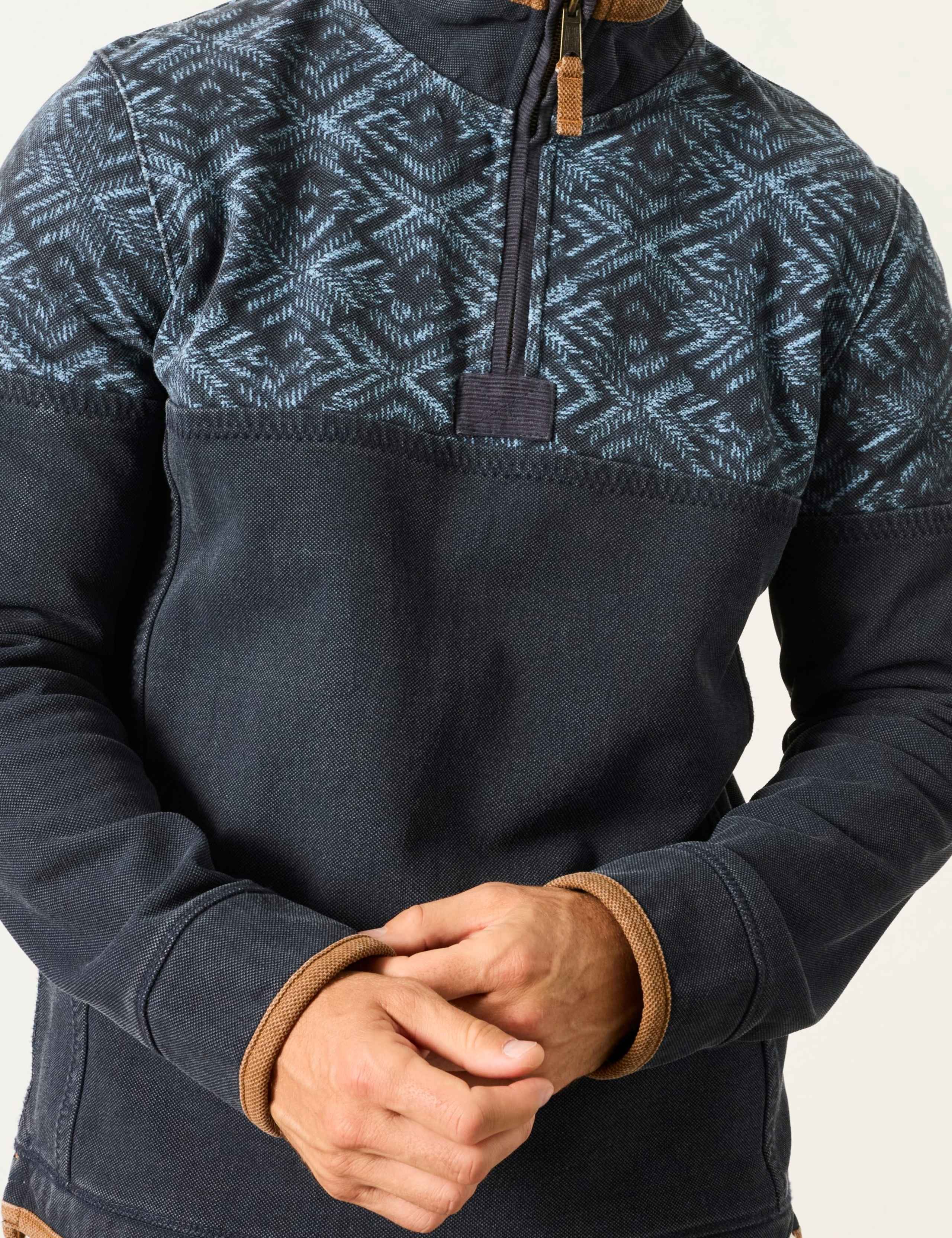 Cotton Rich Half Zip Airlie Sweatshirt 5 of 6