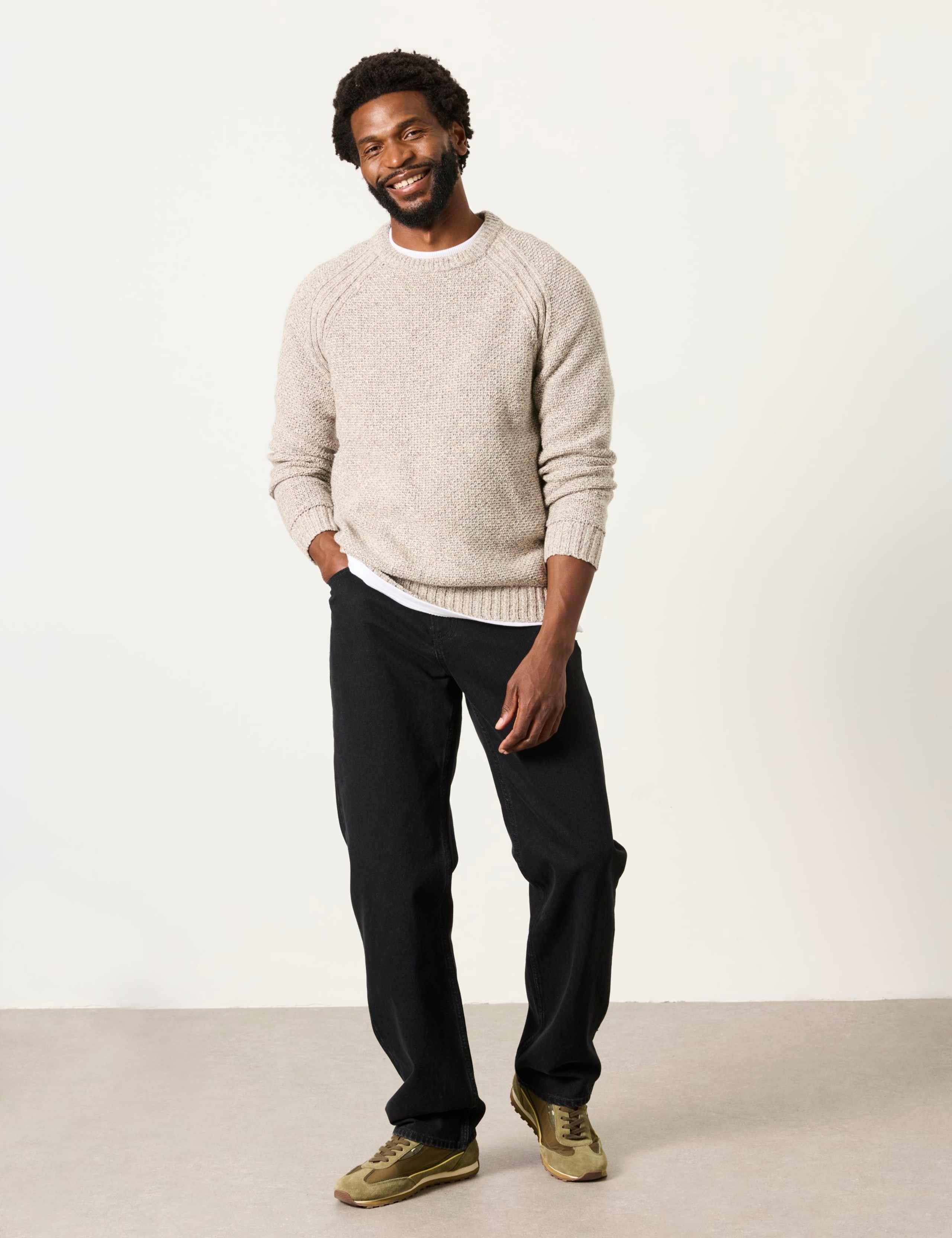 Cotton Rich Twist Jumper with Wool 3 of 6