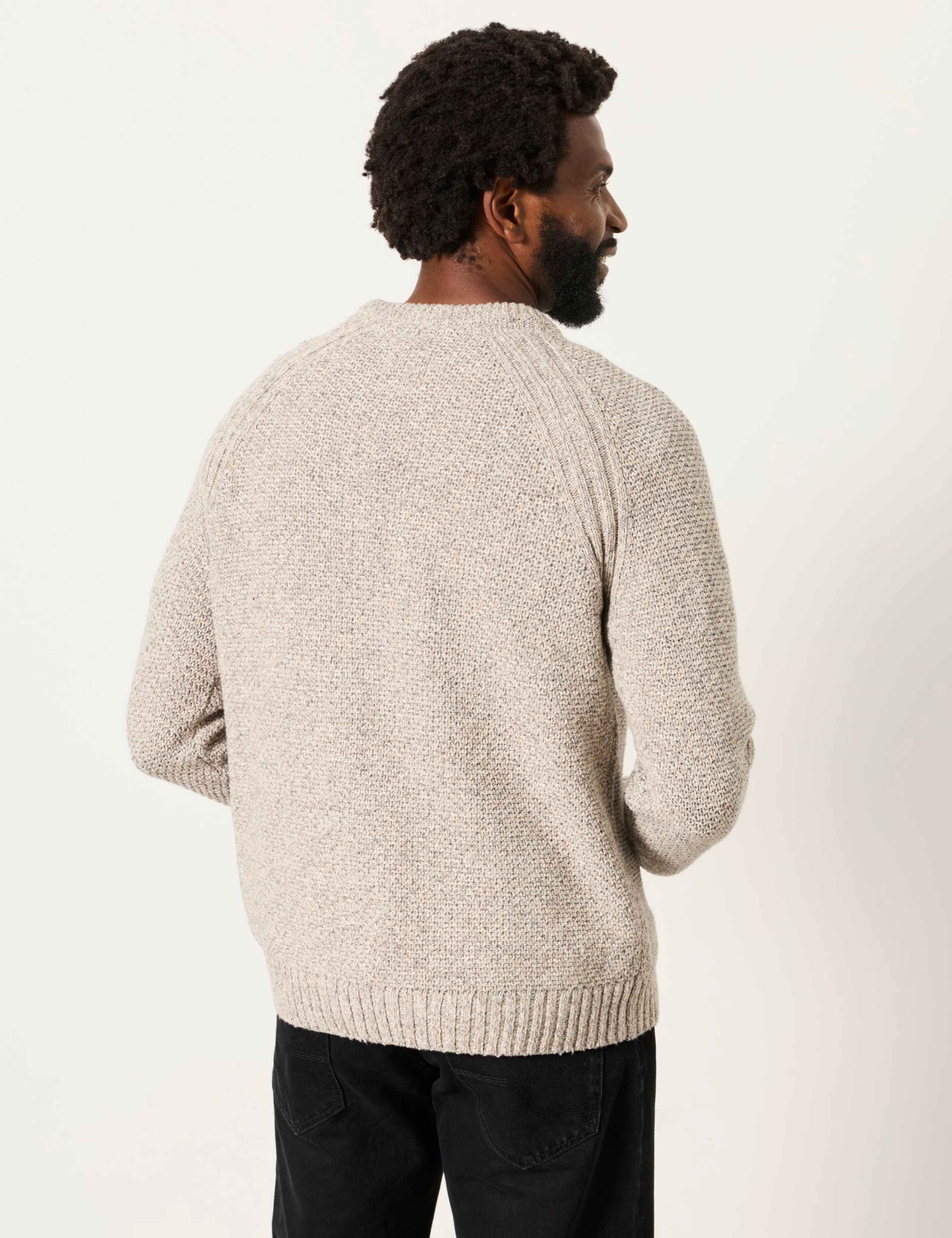 Cotton Rich Twist Jumper with Wool 4 of 6