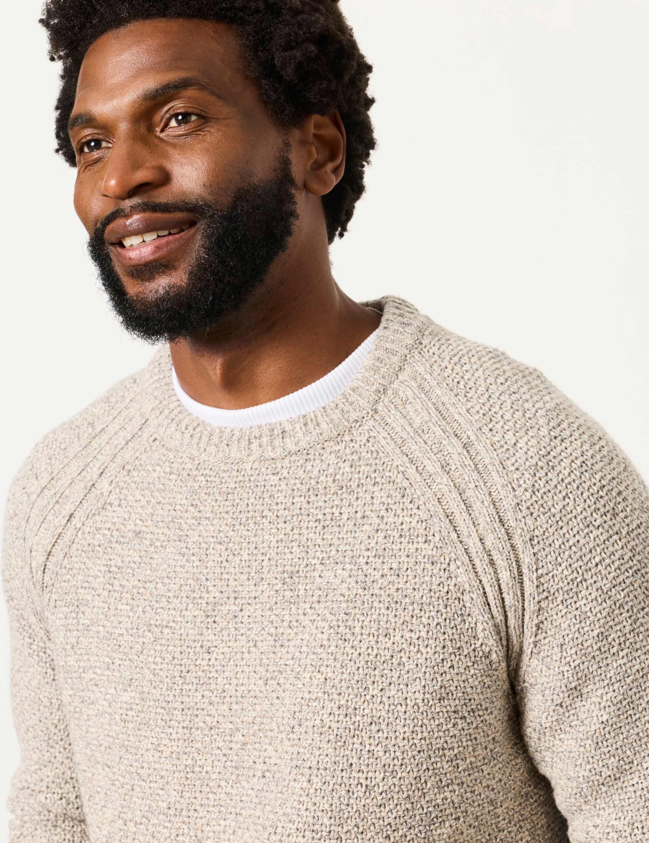 Cotton Rich Twist Jumper with Wool 5 of 6
