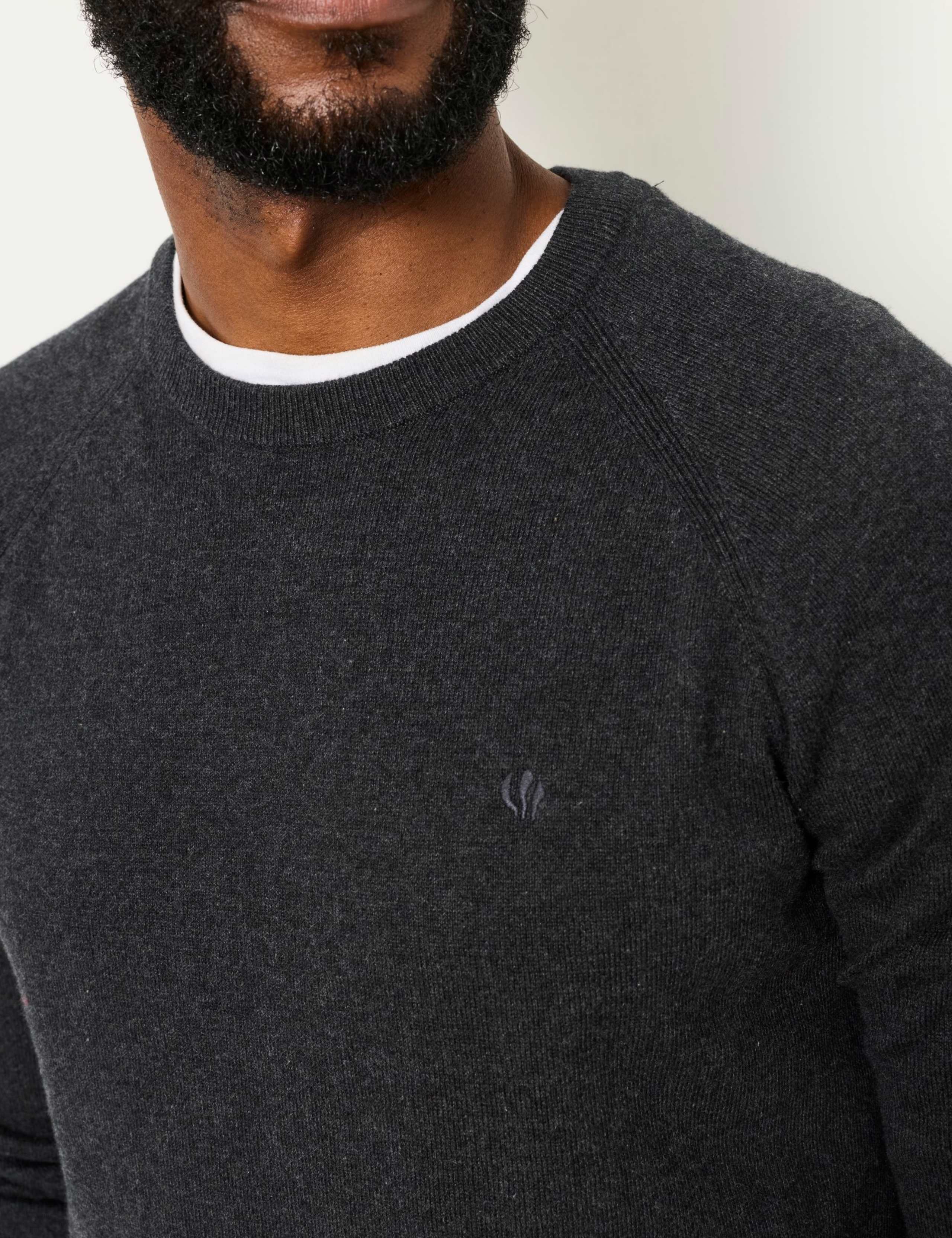 Cotton Rich Crew Neck Jumper with Cashmere 6 of 6