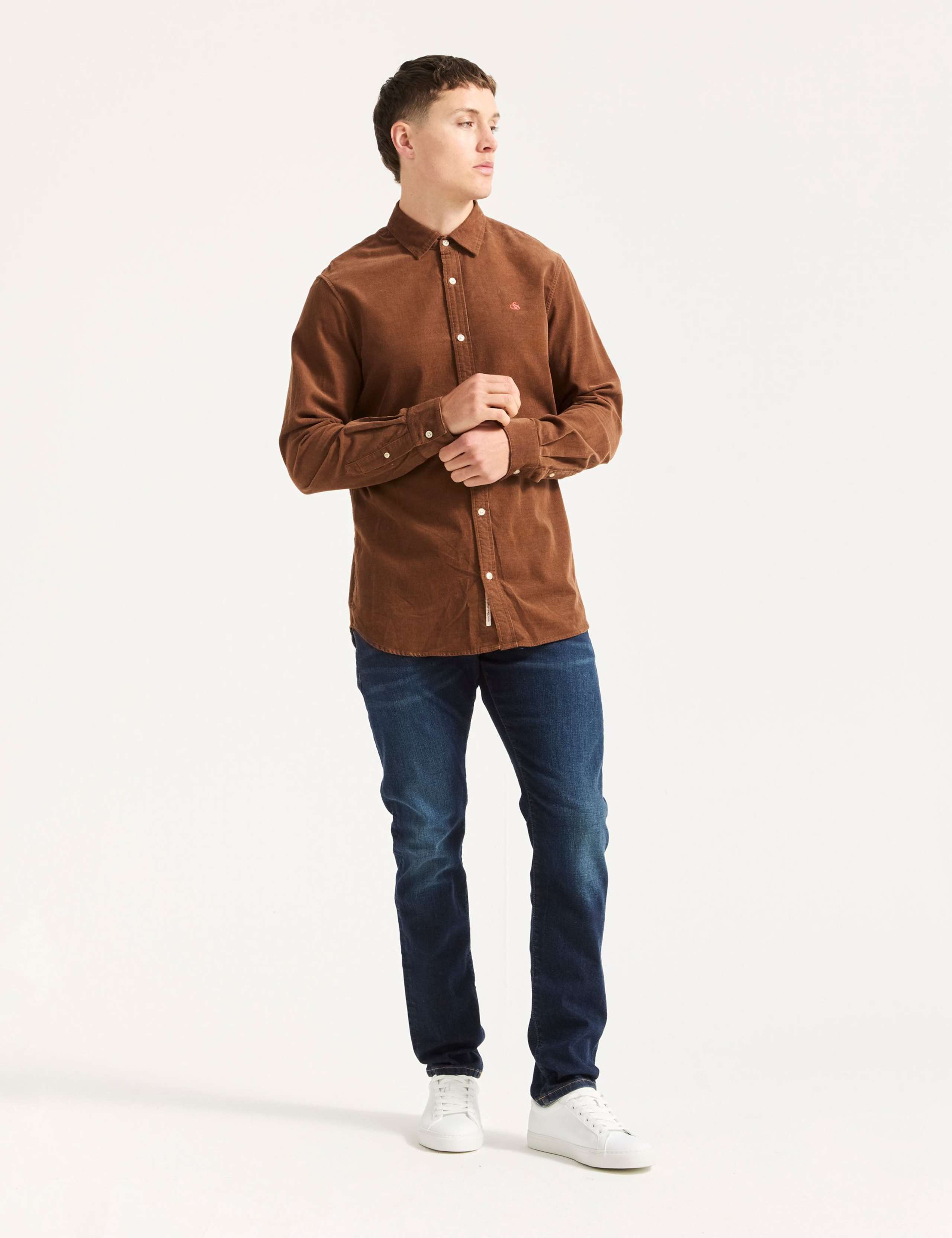Regular Fit Pure Cotton Corduroy Shirt 7 of 8