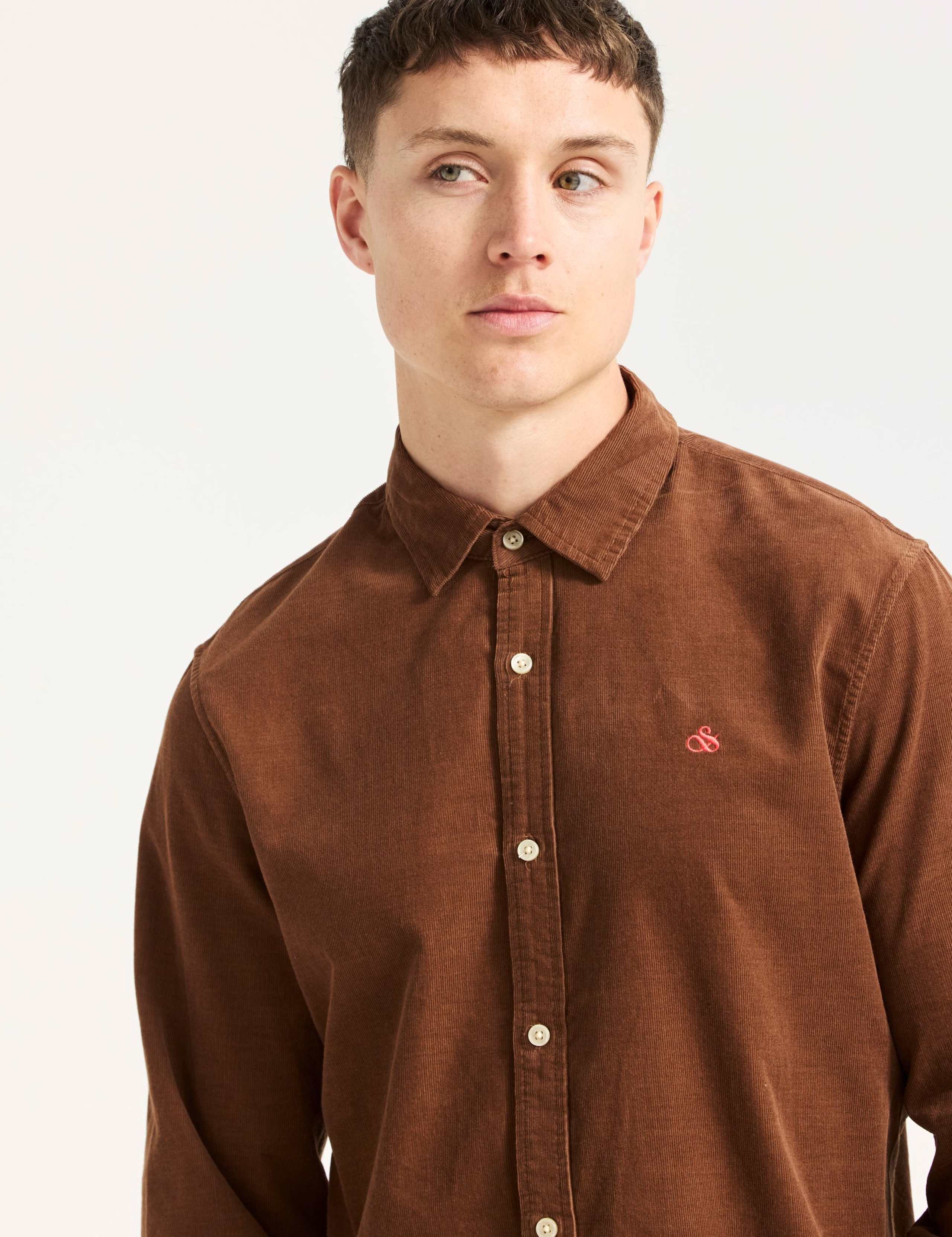 Regular Fit Pure Cotton Corduroy Shirt 8 of 8