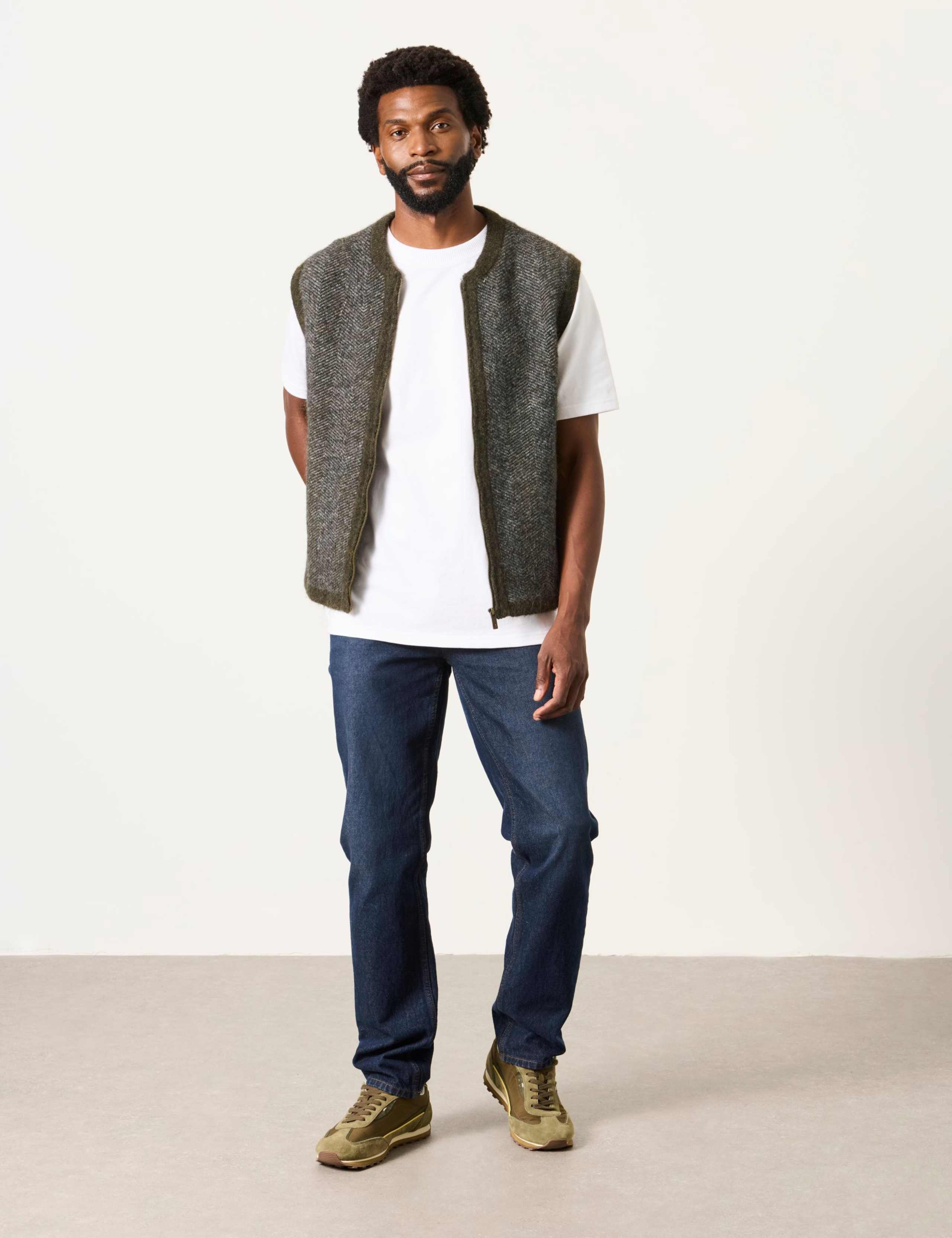 Textured Zip Up Gilet 3 of 6