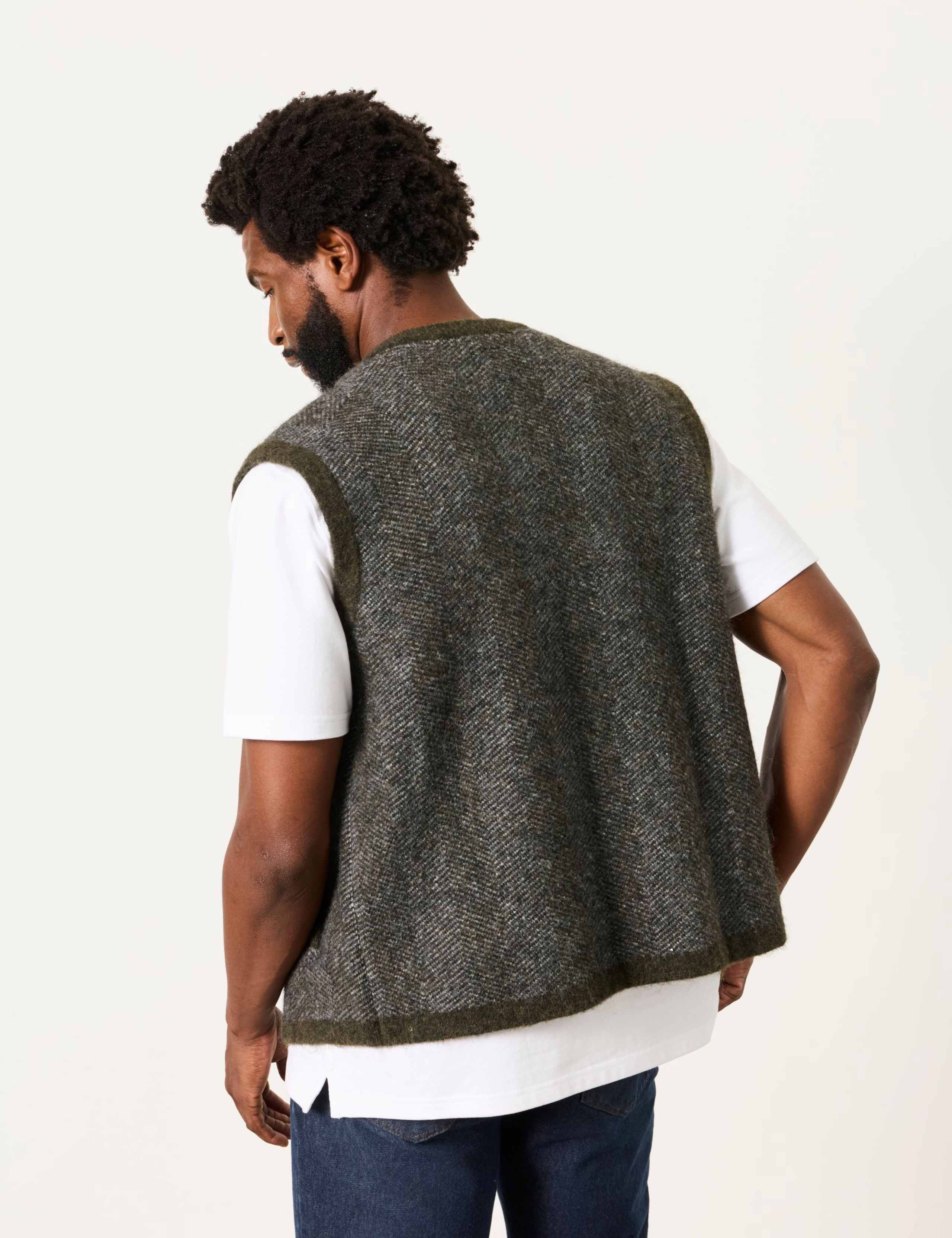 Textured Zip Up Gilet 6 of 6