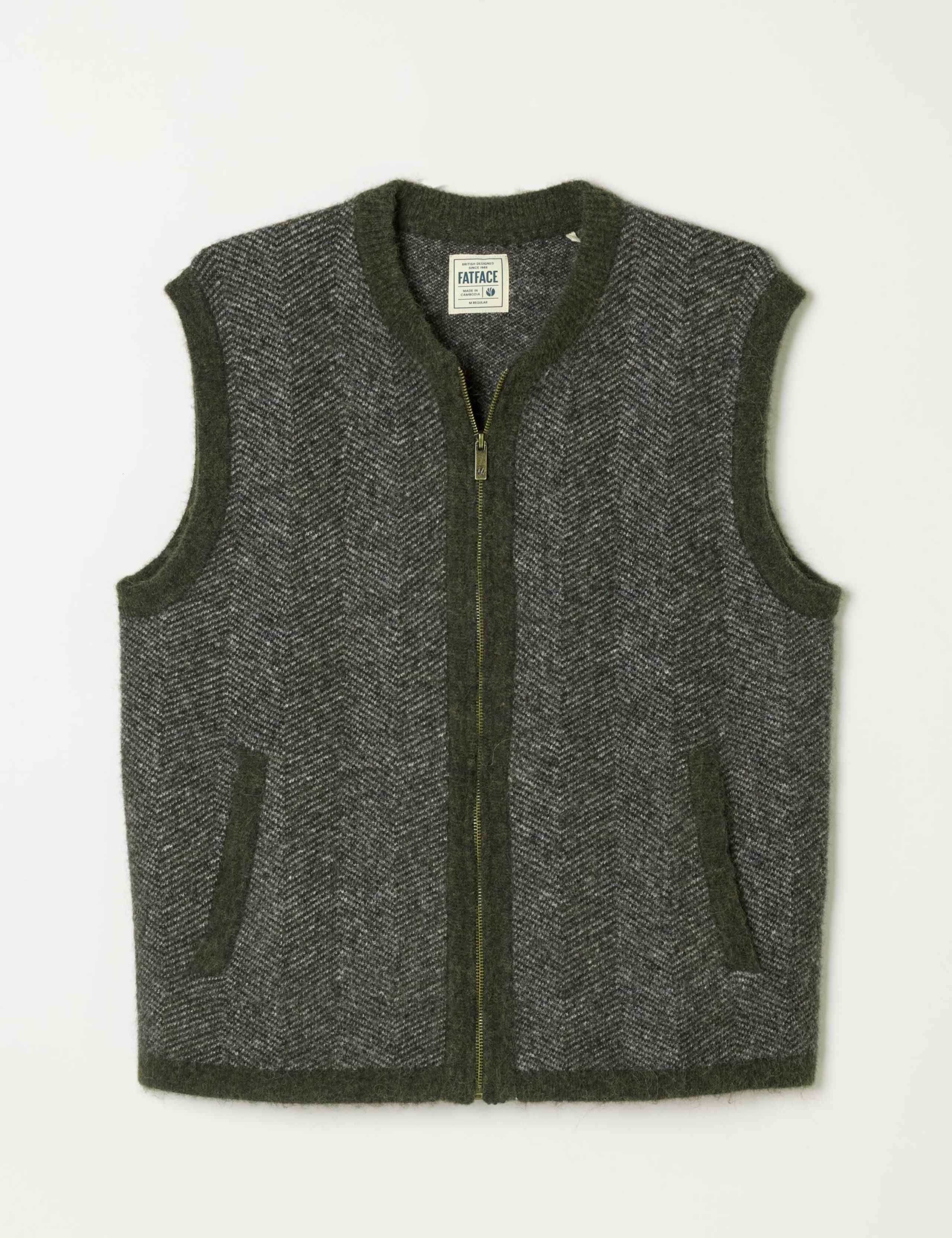 Textured Zip Up Gilet 2 of 6