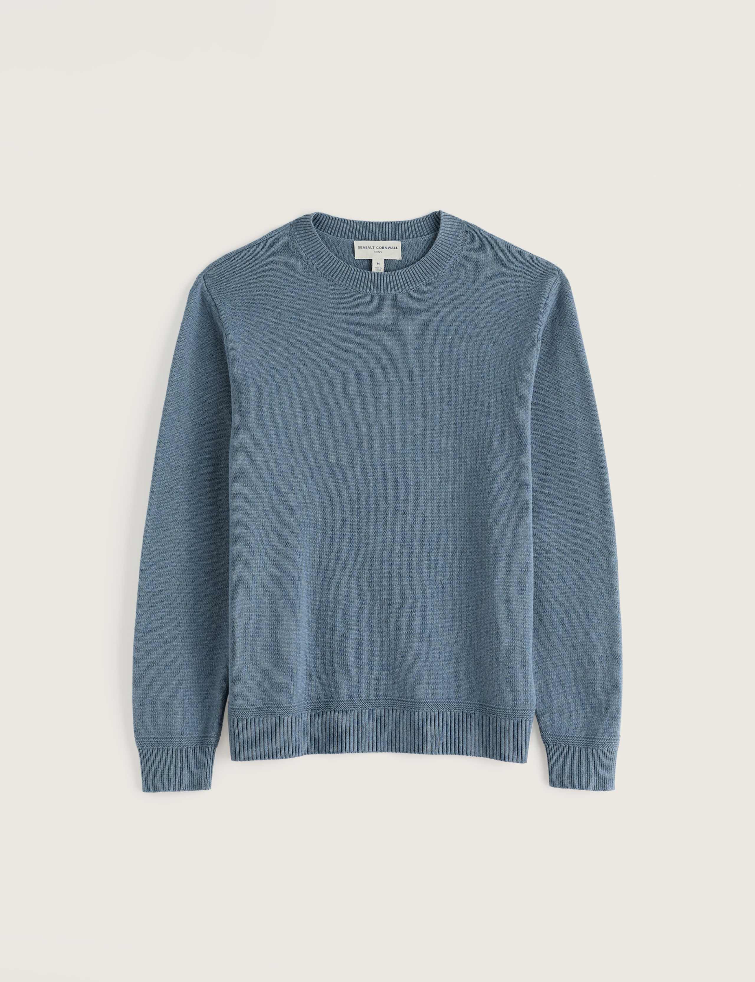 Pure Cotton Crew Neck Jumper 2 of 5