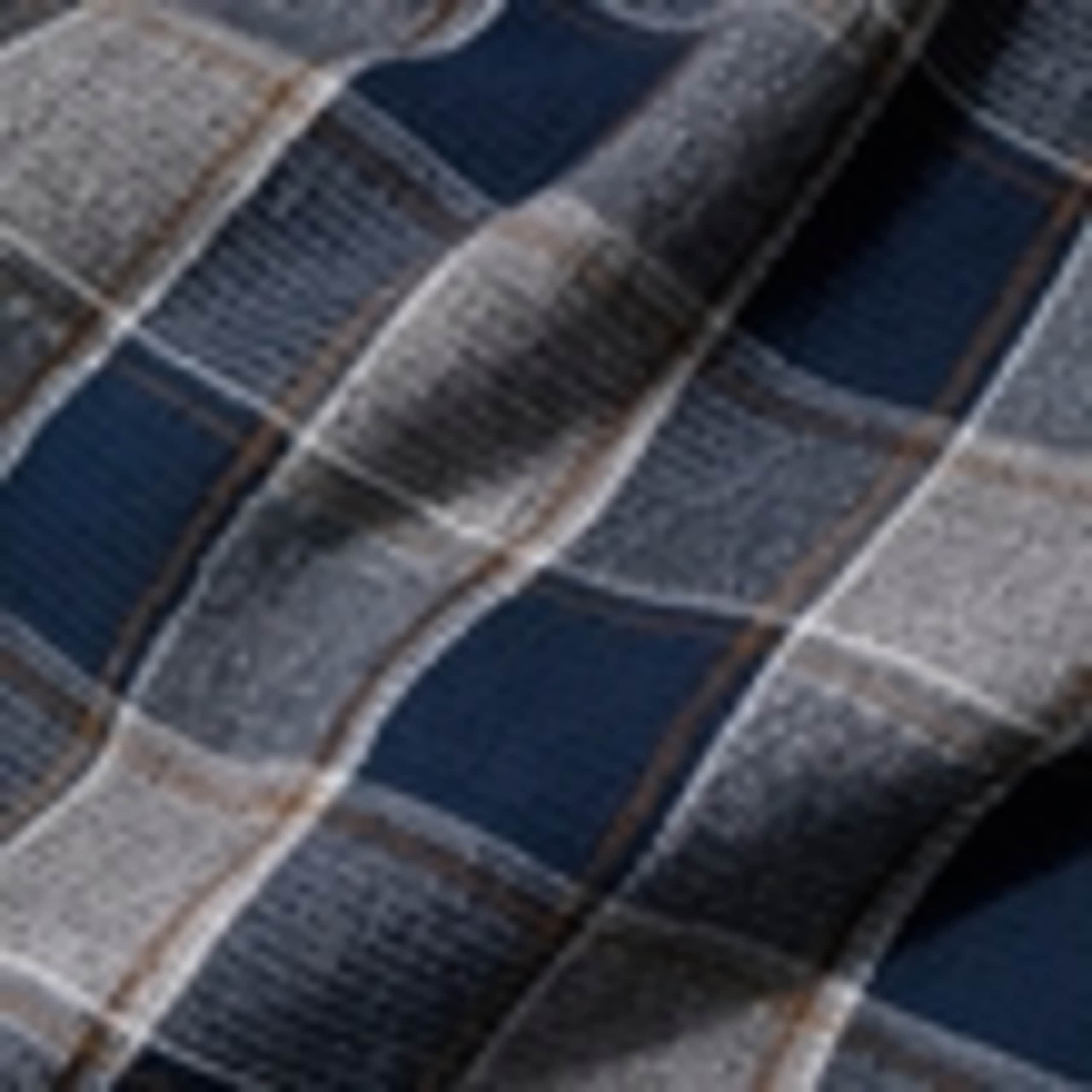 Pure Cotton Checked Dressing Gown 5 of 5