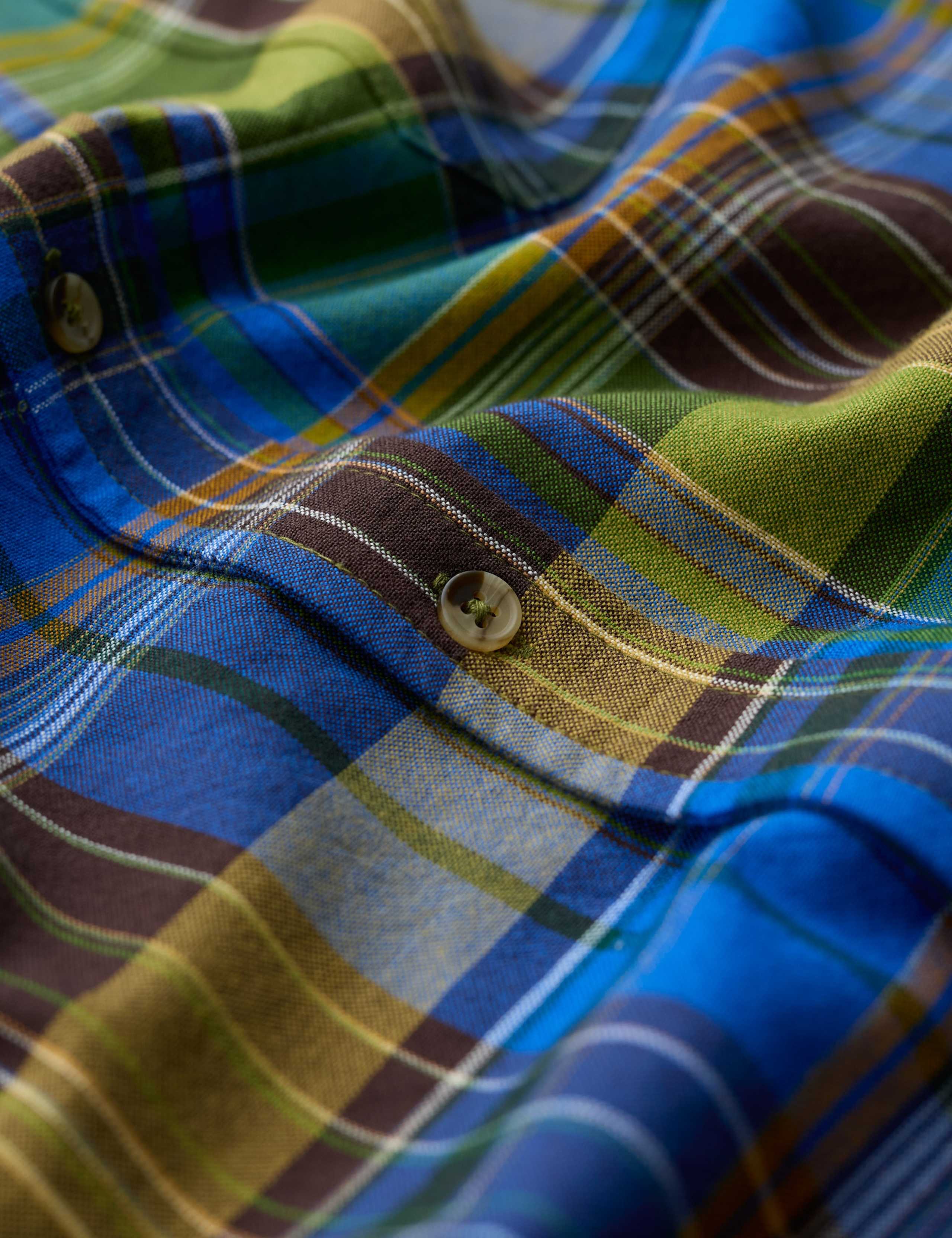Regular Fit Pure Cotton Checked Shirt 6 of 6