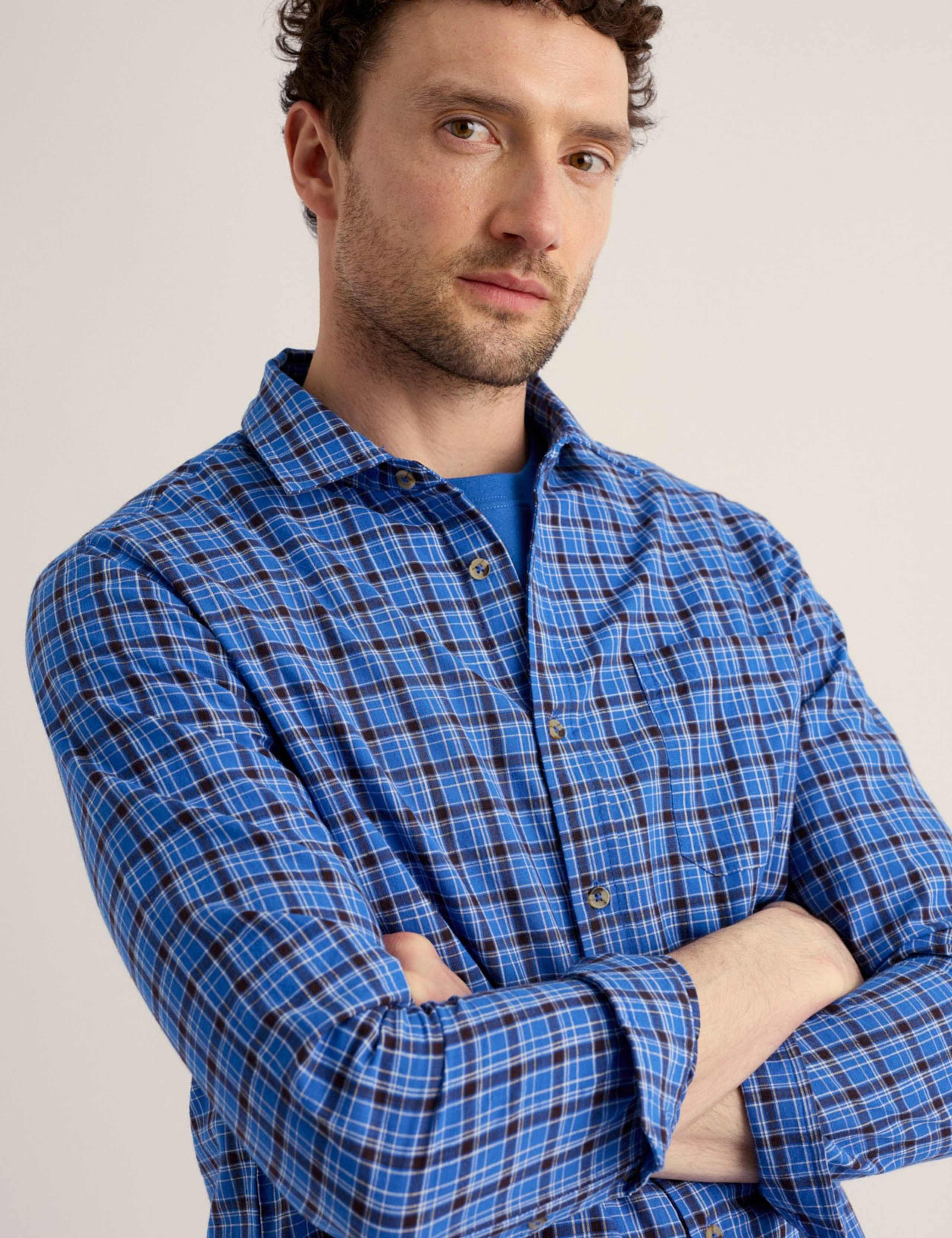Regular Fit Pure Cotton Checked Shirt 3 of 5