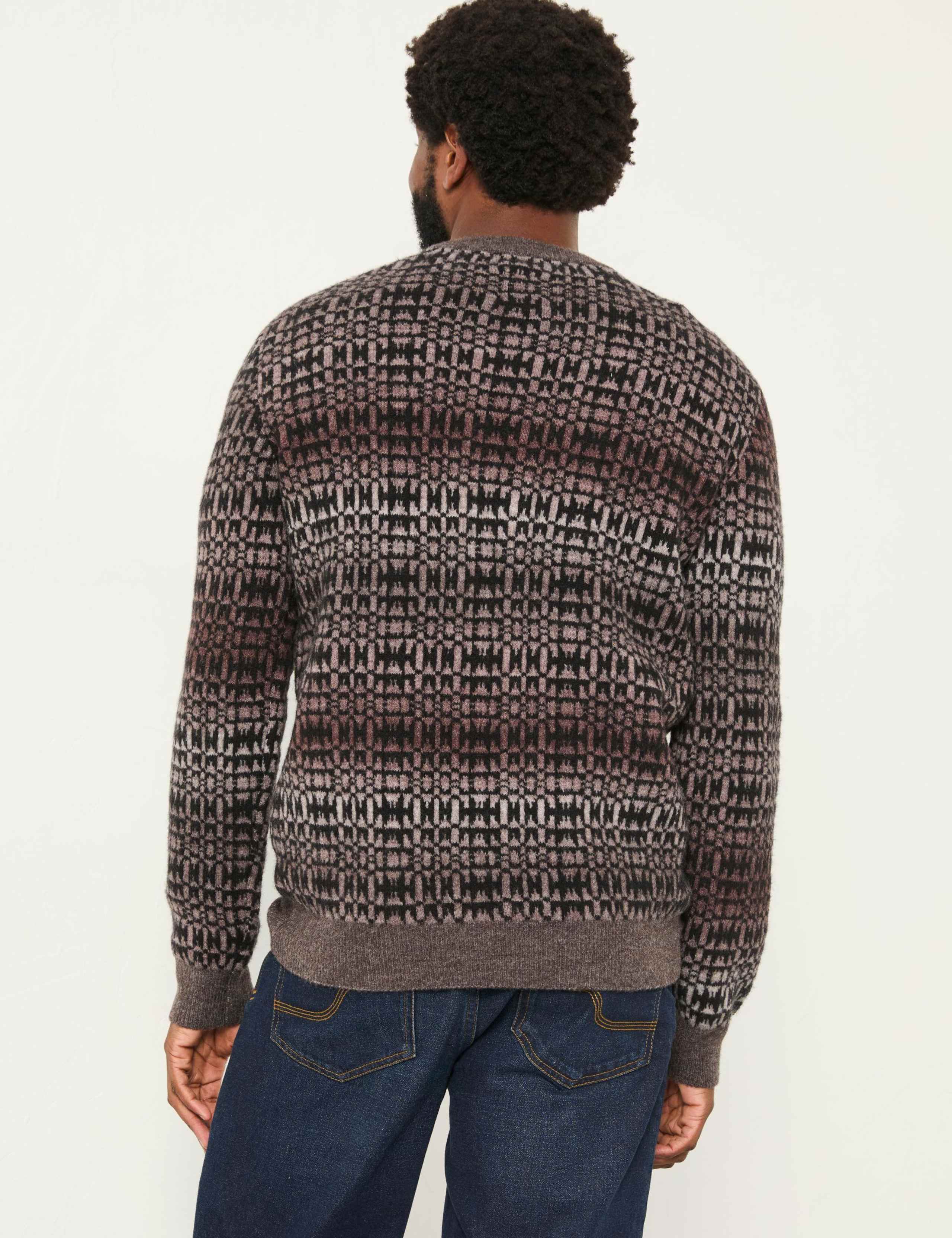Textured Crew Neck Jumper with Wool 4 of 6