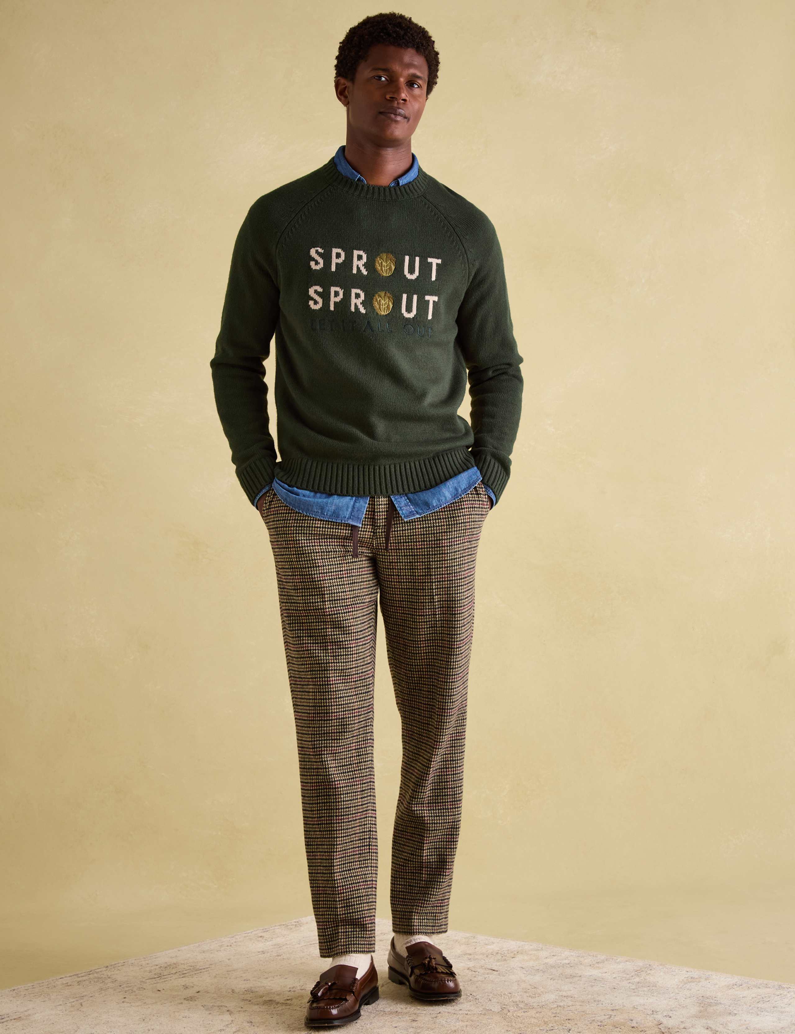 Christmas Crew Neck Jumper with Wool 2 of 4