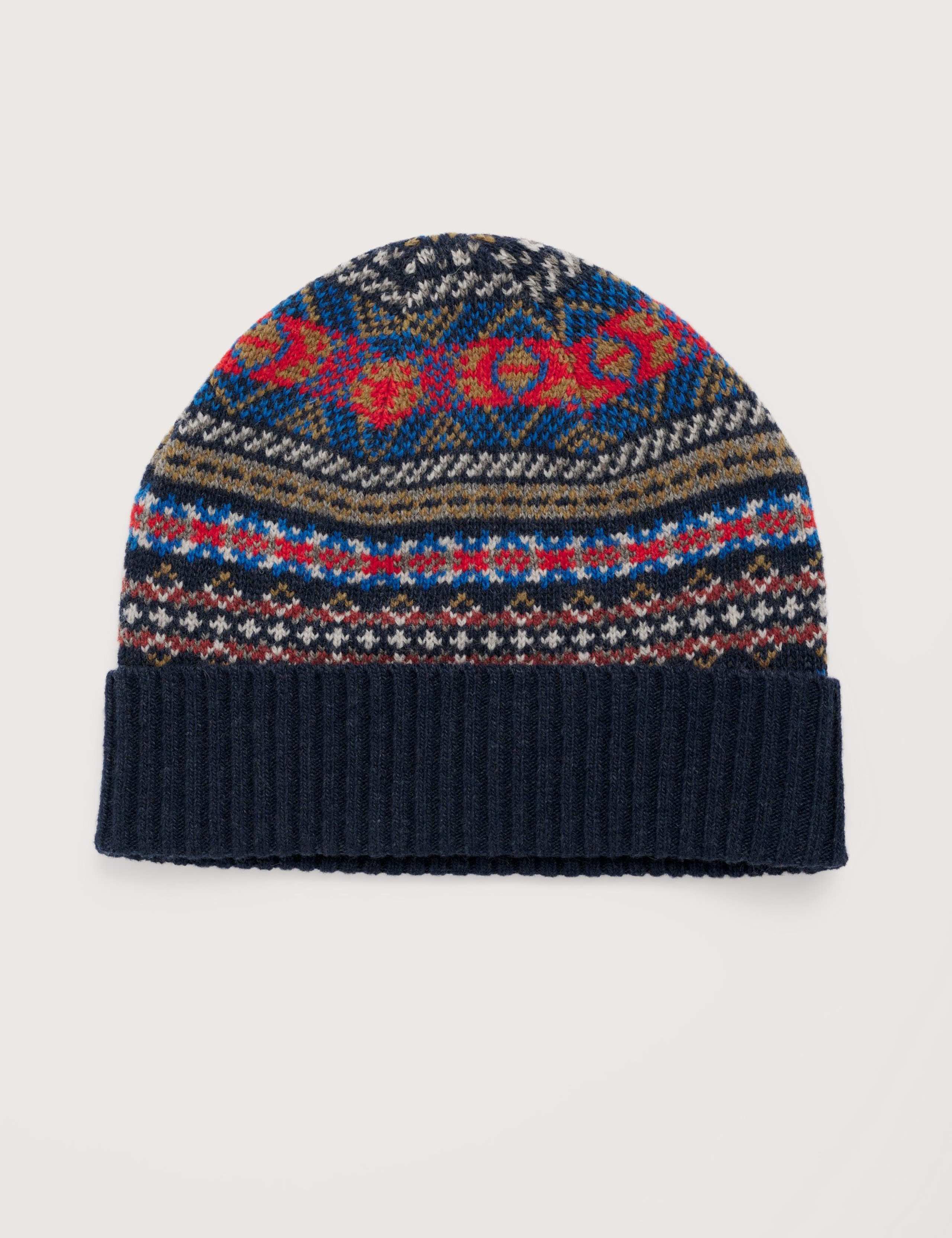 Wool Rich Fair Isle Beanie Hat 2 of 2