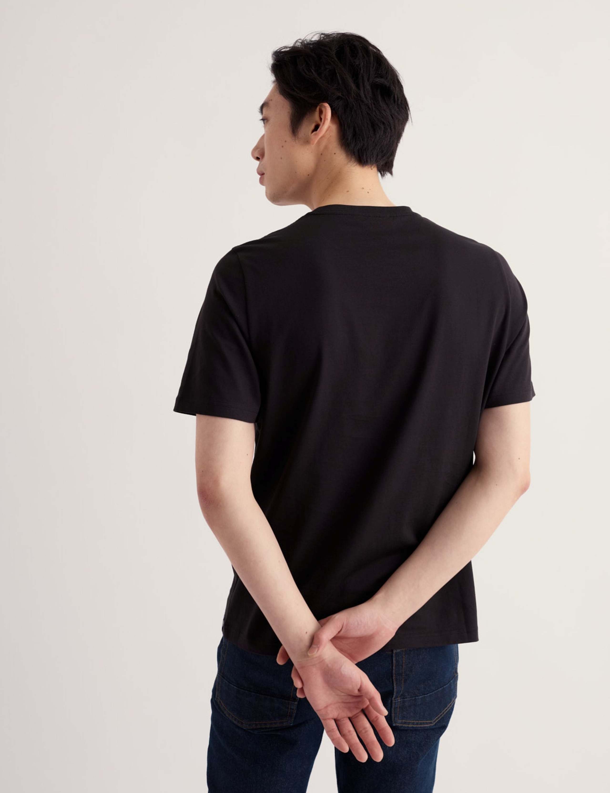 Pure Cotton Printed Crew Neck T-Shirt 4 of 5