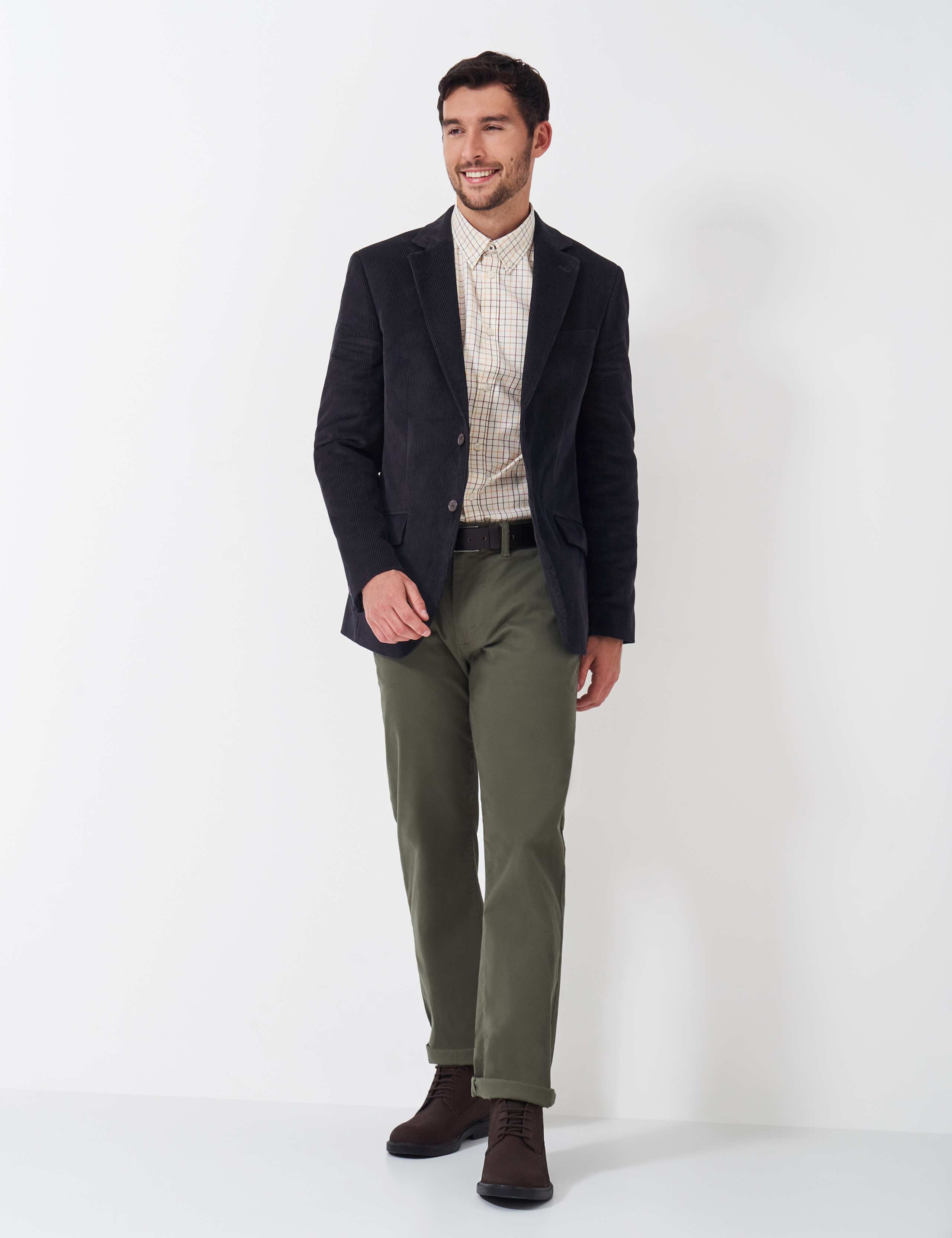 Pure Cotton Cord Single Breasted Blazer 1 of 5