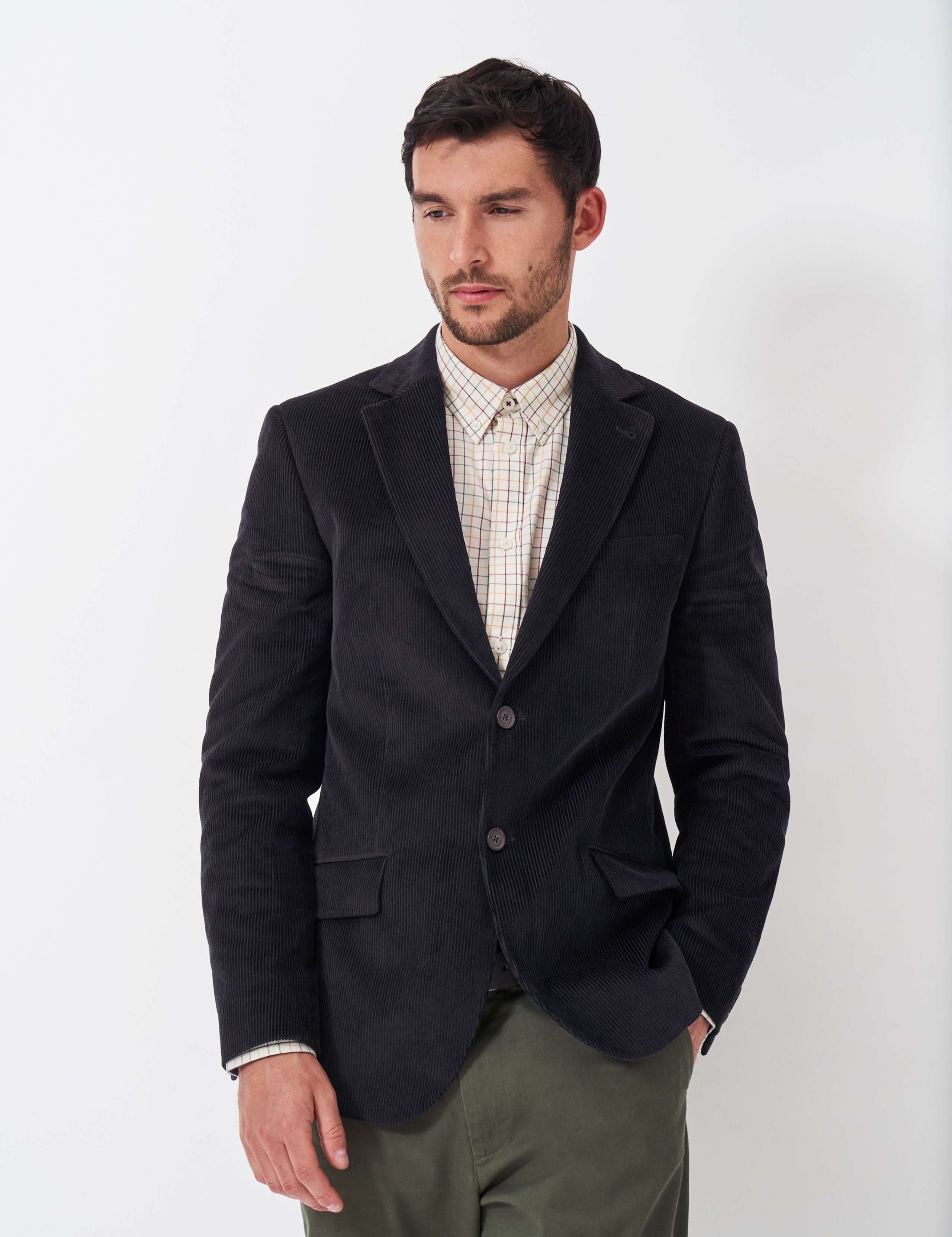 Pure Cotton Cord Single Breasted Blazer 3 of 5