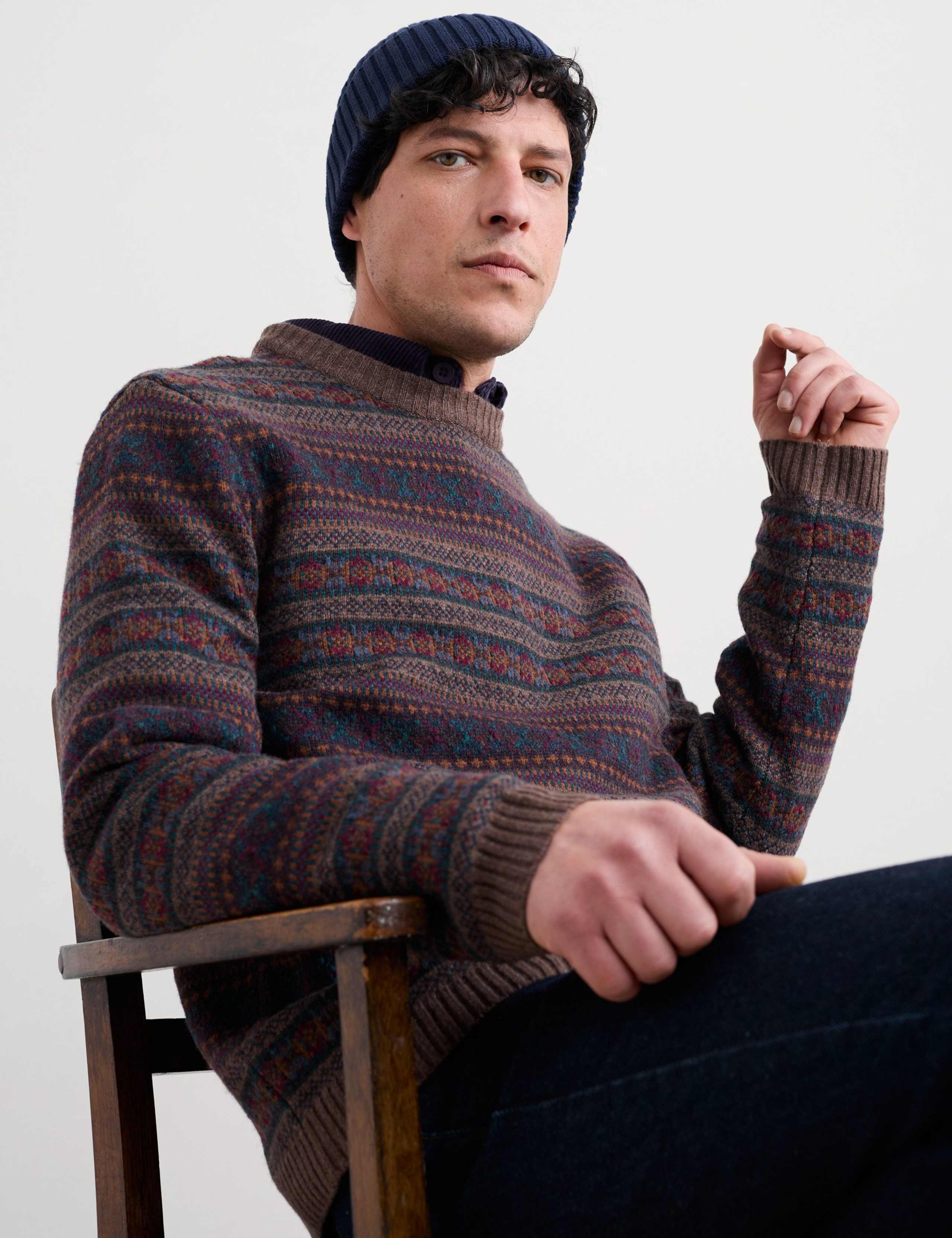 Lambswool Rich Fairisle Crew neck Jumper 4 of 5