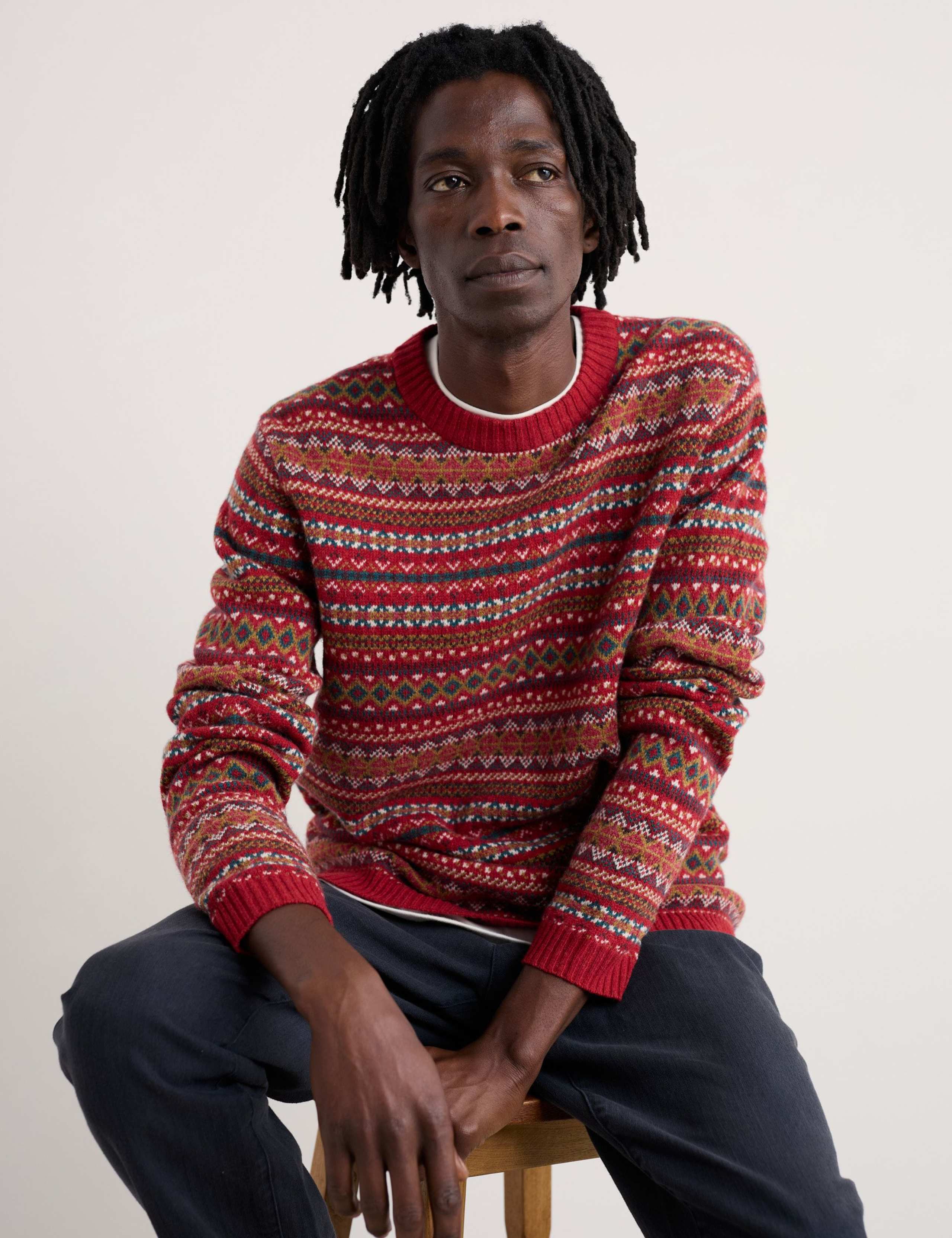 Lambswool Rich Fair Isle Crew Neck Jumper 3 of 5