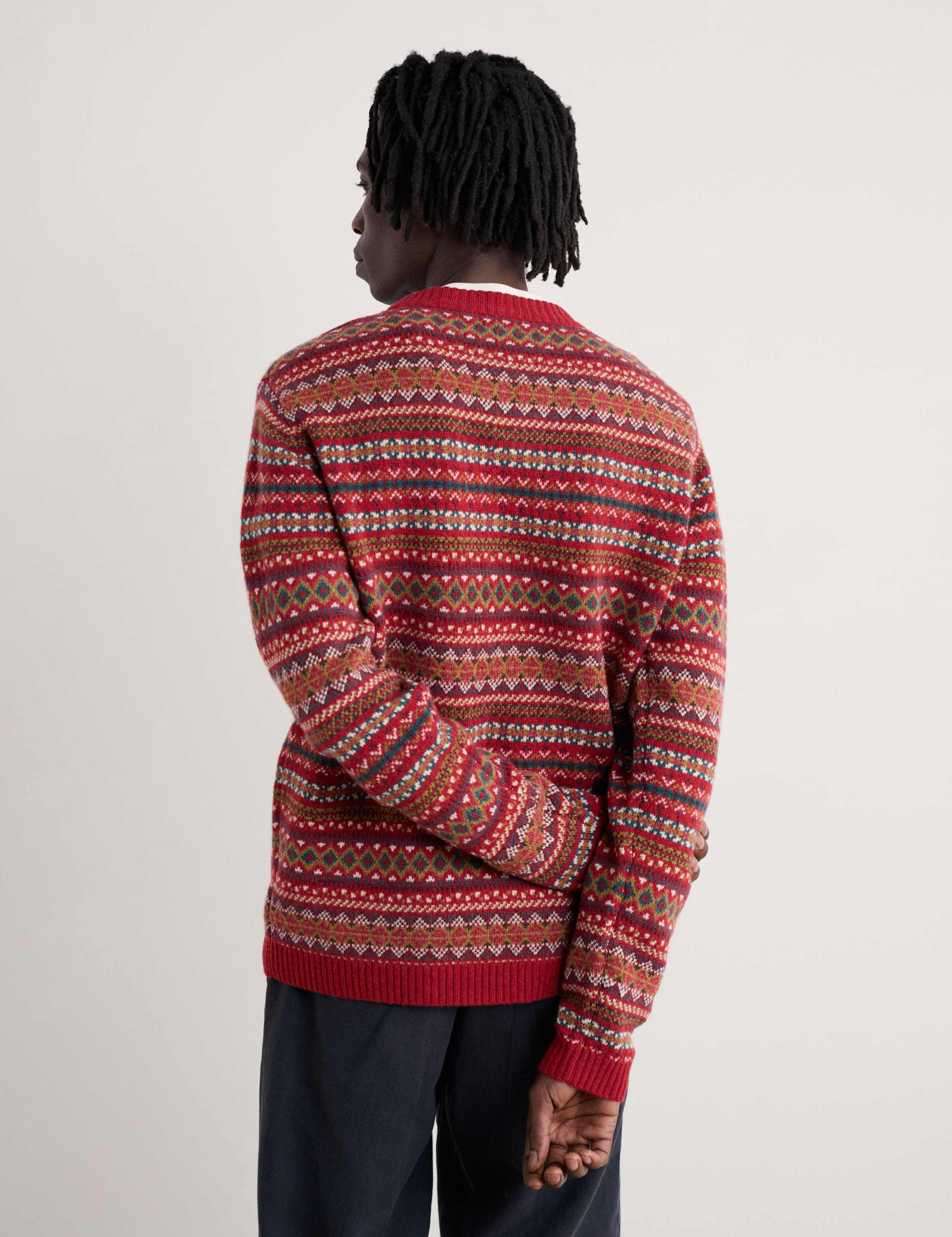 Lambswool Rich Fair Isle Crew Neck Jumper 4 of 5