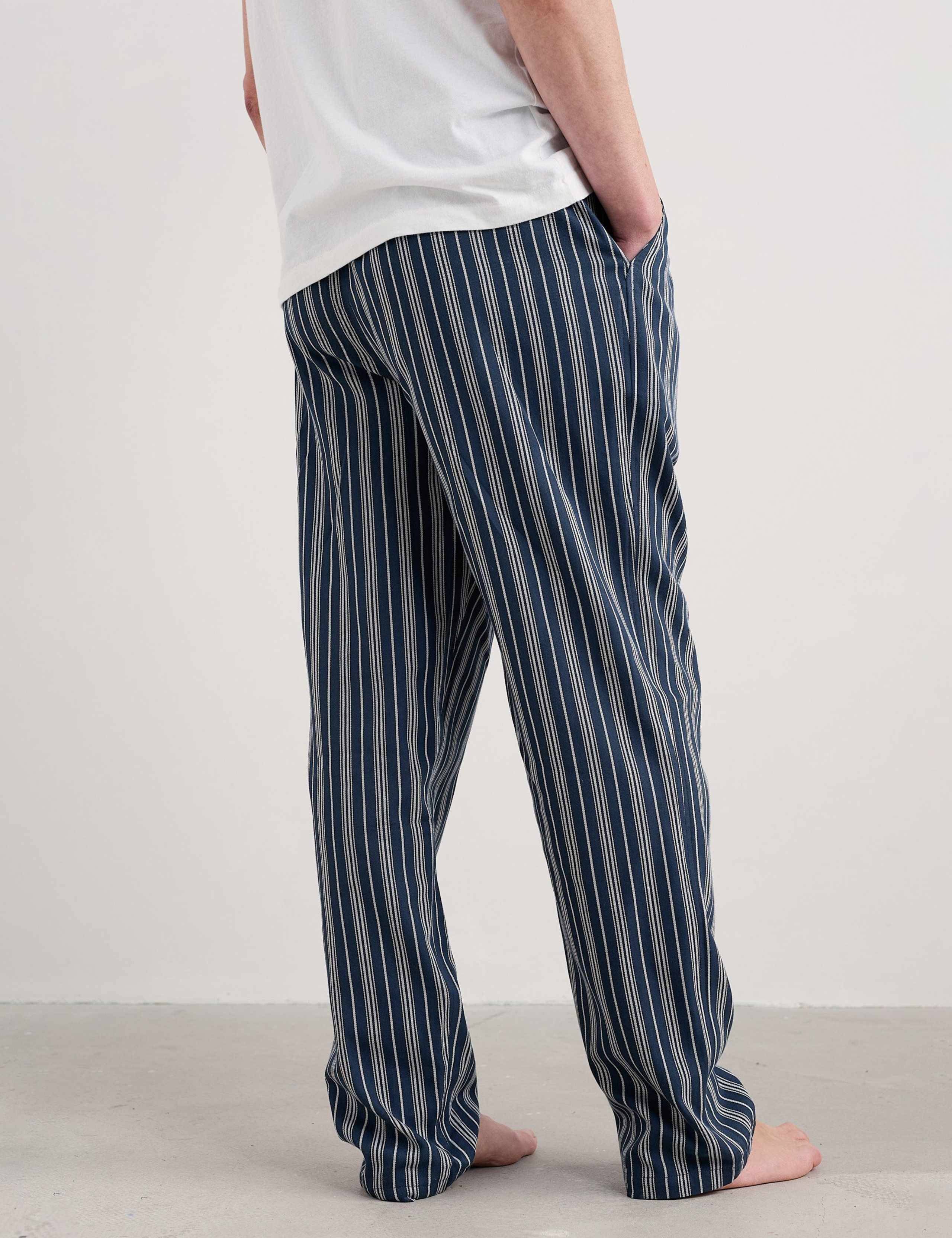 Pure Cotton Striped Pyjama Bottoms 4 of 5