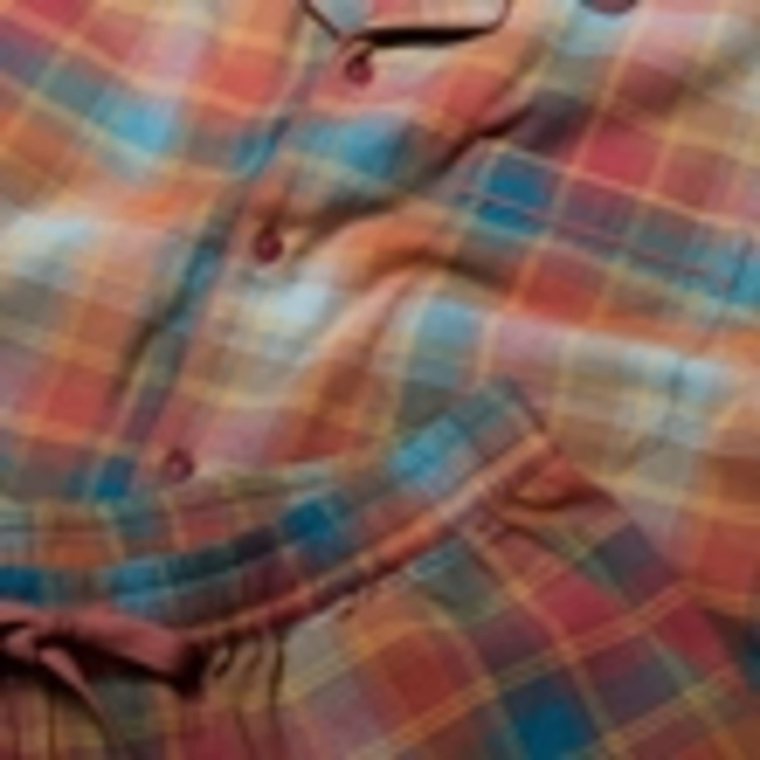 Pure Cotton Checked Pyjama Set 5 of 5